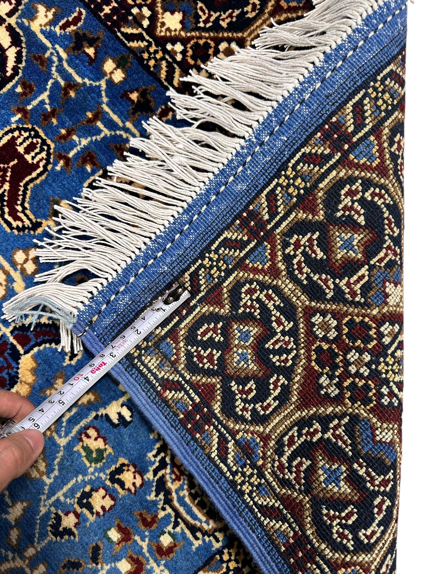 Hand-Knotted Parak Rug – Sky Blue, 40” x 60” | Afghan Wool Rug - Image 6