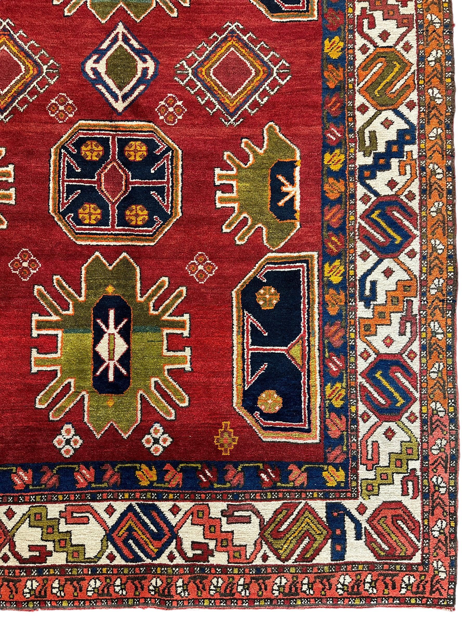 Hand-Knotted Persian Meshgin Wool Rug – 5’ x 11’ – Vintage Tribal Masterpiece - Image 5