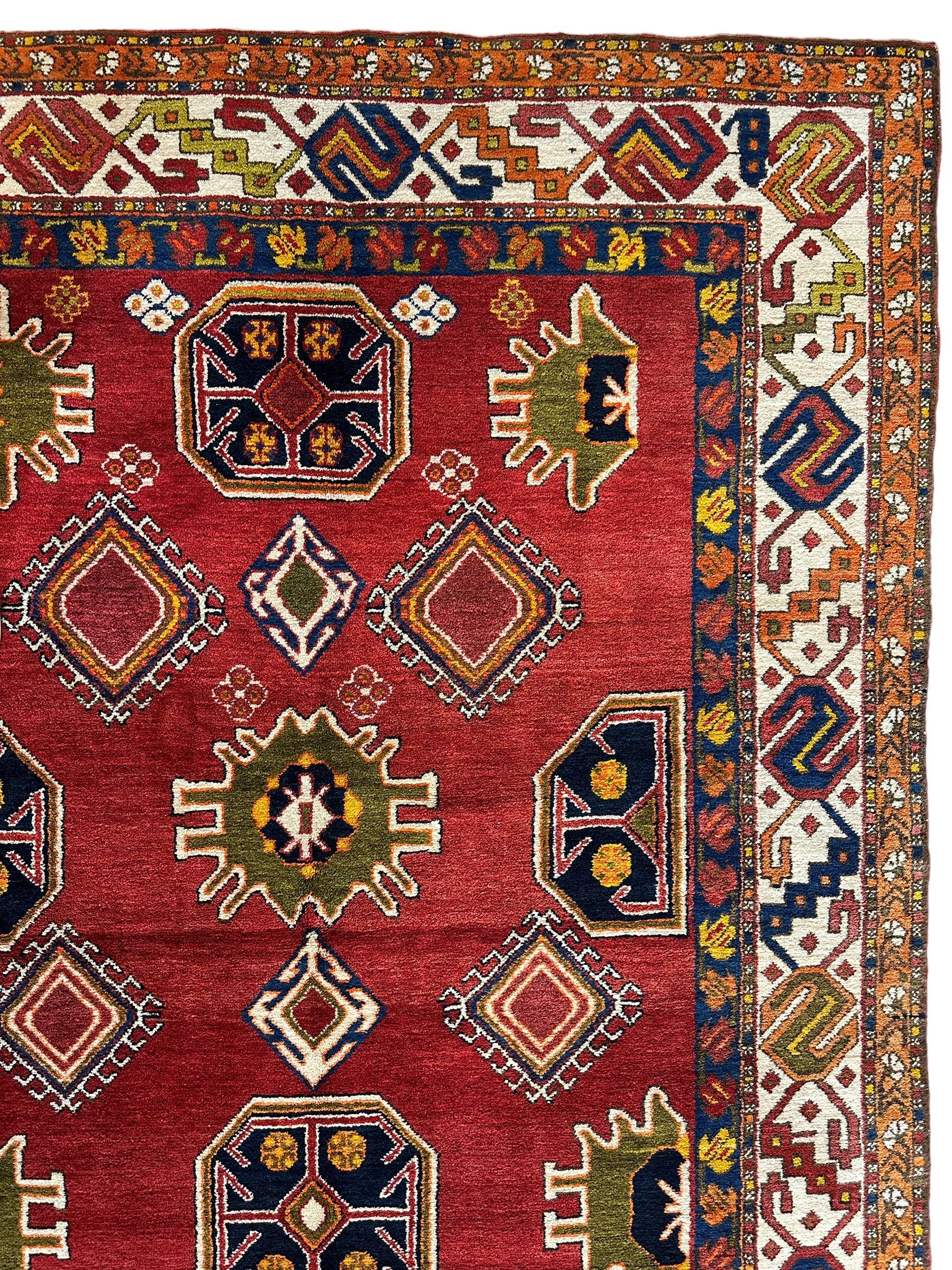 Hand-Knotted Persian Meshgin Wool Rug – 5’ x 11’ – Vintage Tribal Masterpiece - Image 9