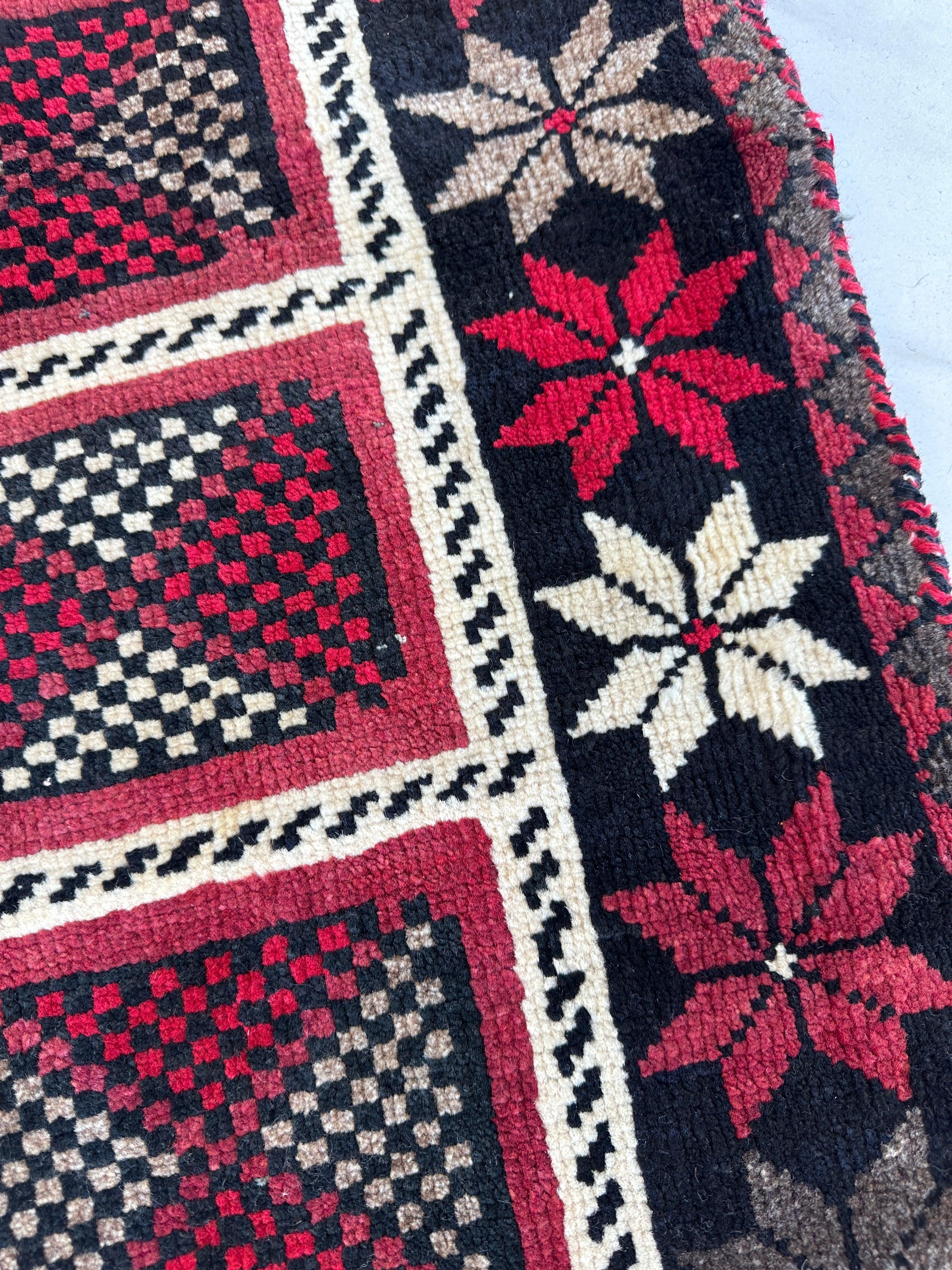 Hand-knotted Persian Tribal Khorramabad Wool Rug 4’3” x 6’10” - Image 8