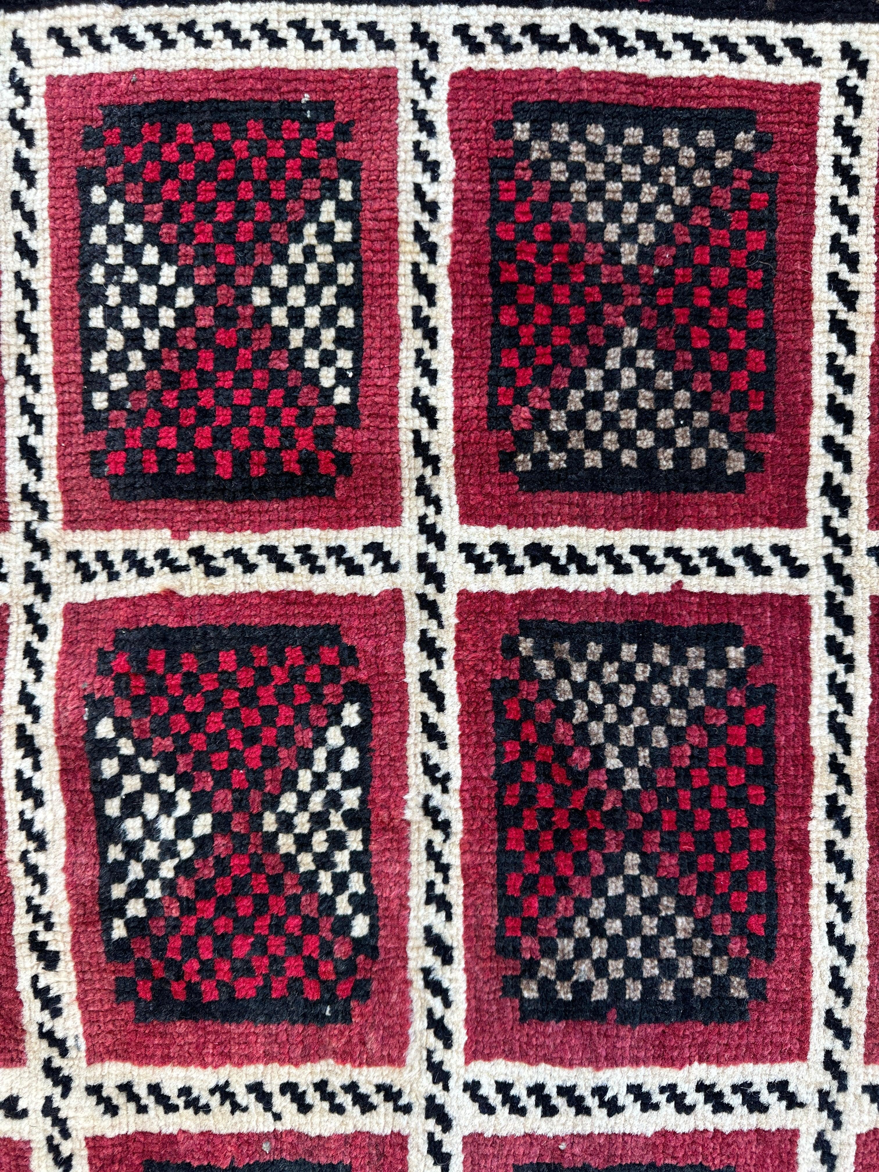 Hand-knotted Persian Tribal Khorramabad Wool Rug 4’3” x 6’10” - Image 9