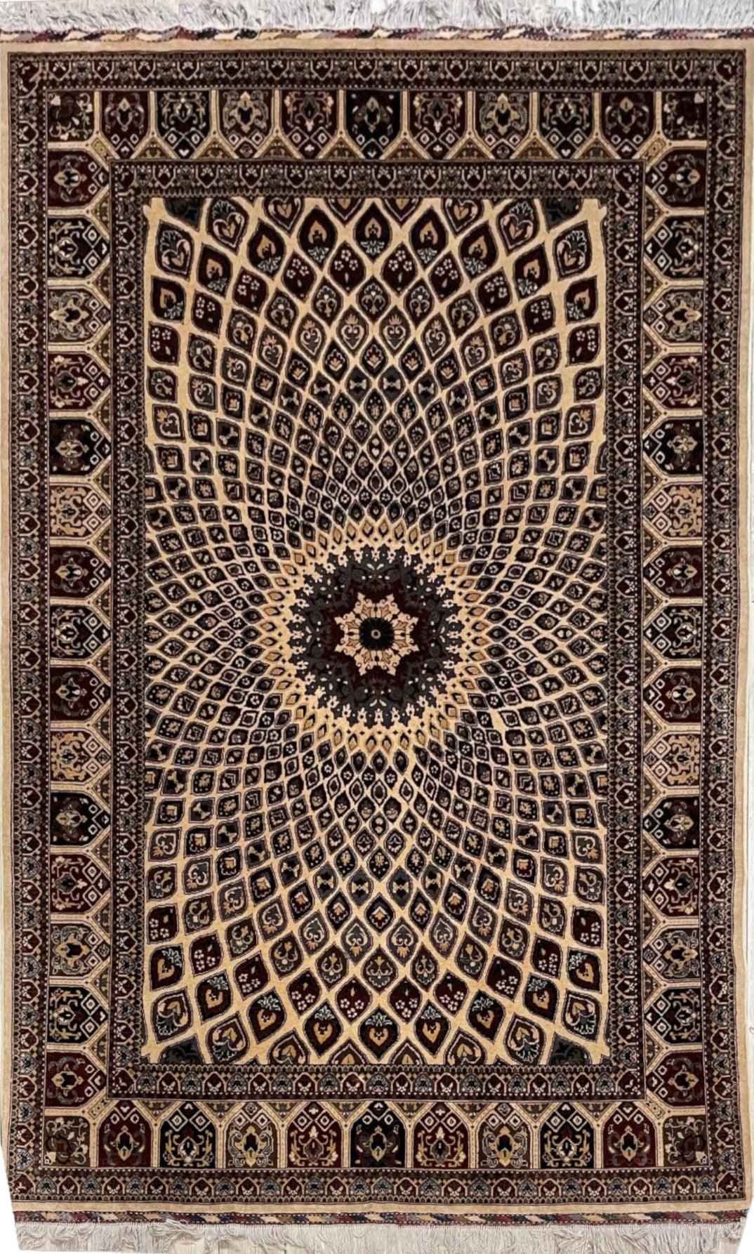 Handmade Afghani Gumbad Dome Area Rug 7x10 ft - Image 2