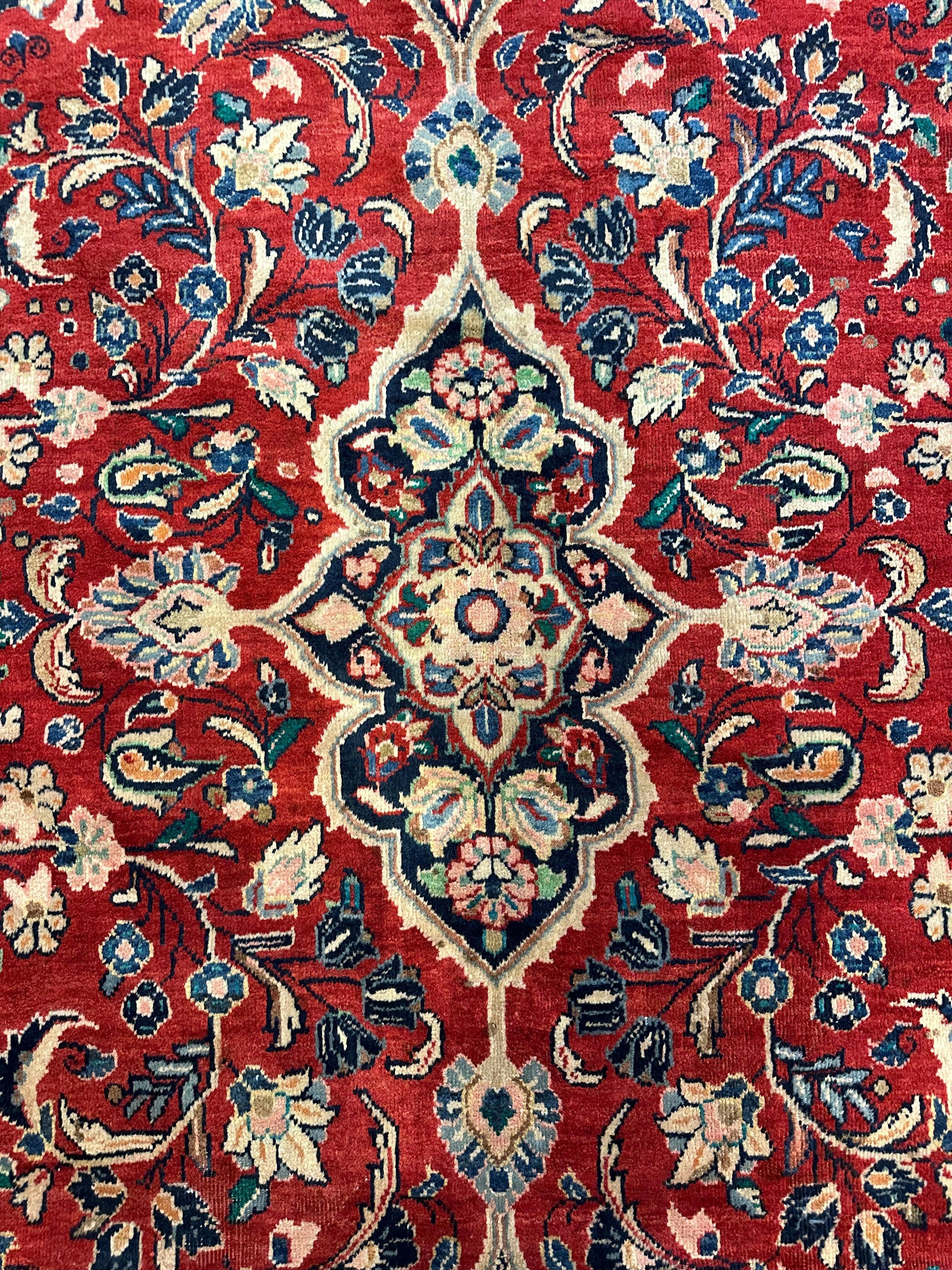 Handmade One-of-a-Kind Persian Mahal Rug - 10’ x 12’10” - Image 12