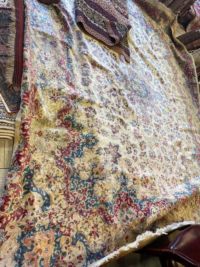 Handmade Vintage 1930's Kirman 10x13 area Rug - Image 11