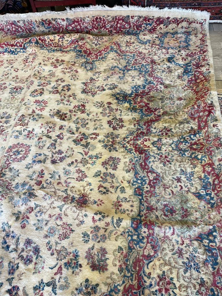 Handmade Vintage 1930's Kirman 10x13 area Rug - Image 5
