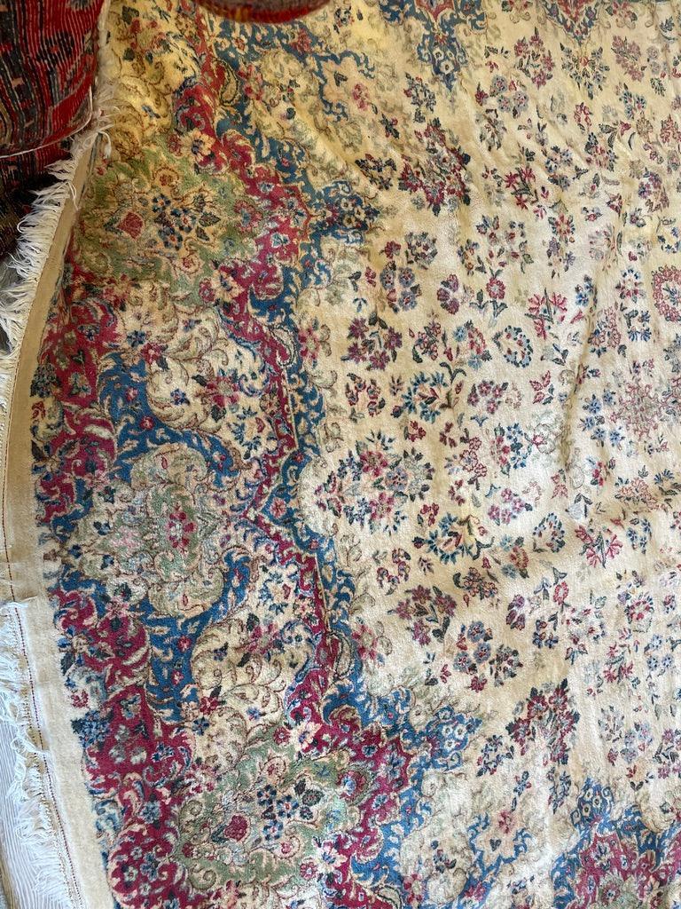 Handmade Vintage 1930's Kirman 10x13 area Rug - Image 9