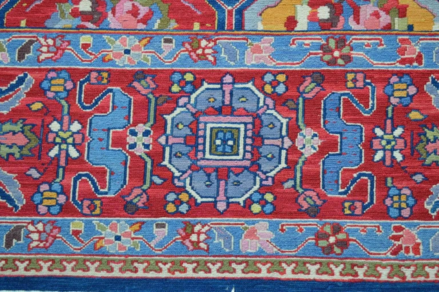 Handwoven Nourison Soumak SK43 Multicolor Area Rug – 8'5" x 11'7" – Professionally Cleaned - Image 11