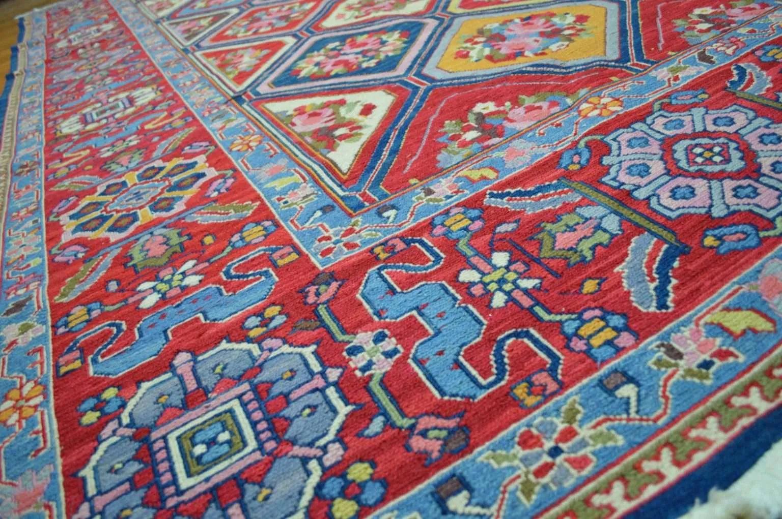 Handwoven Nourison Soumak SK43 Multicolor Area Rug – 8'5" x 11'7" – Professionally Cleaned - Image 3