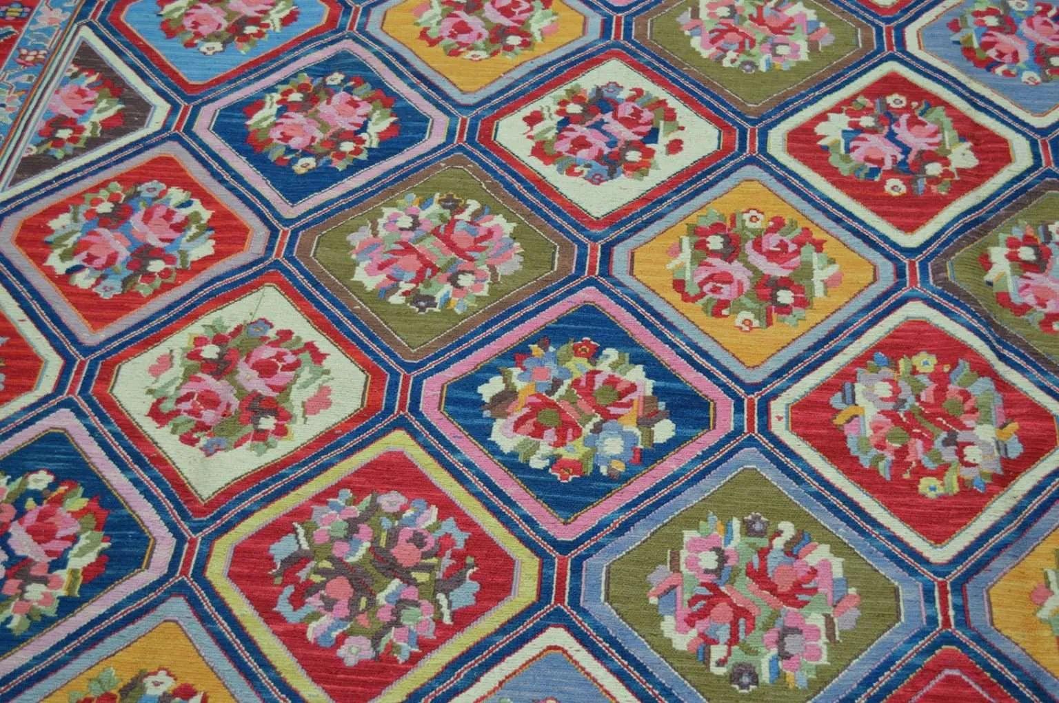 Handwoven Nourison Soumak SK43 Multicolor Area Rug – 8'5" x 11'7" – Professionally Cleaned - Image 6