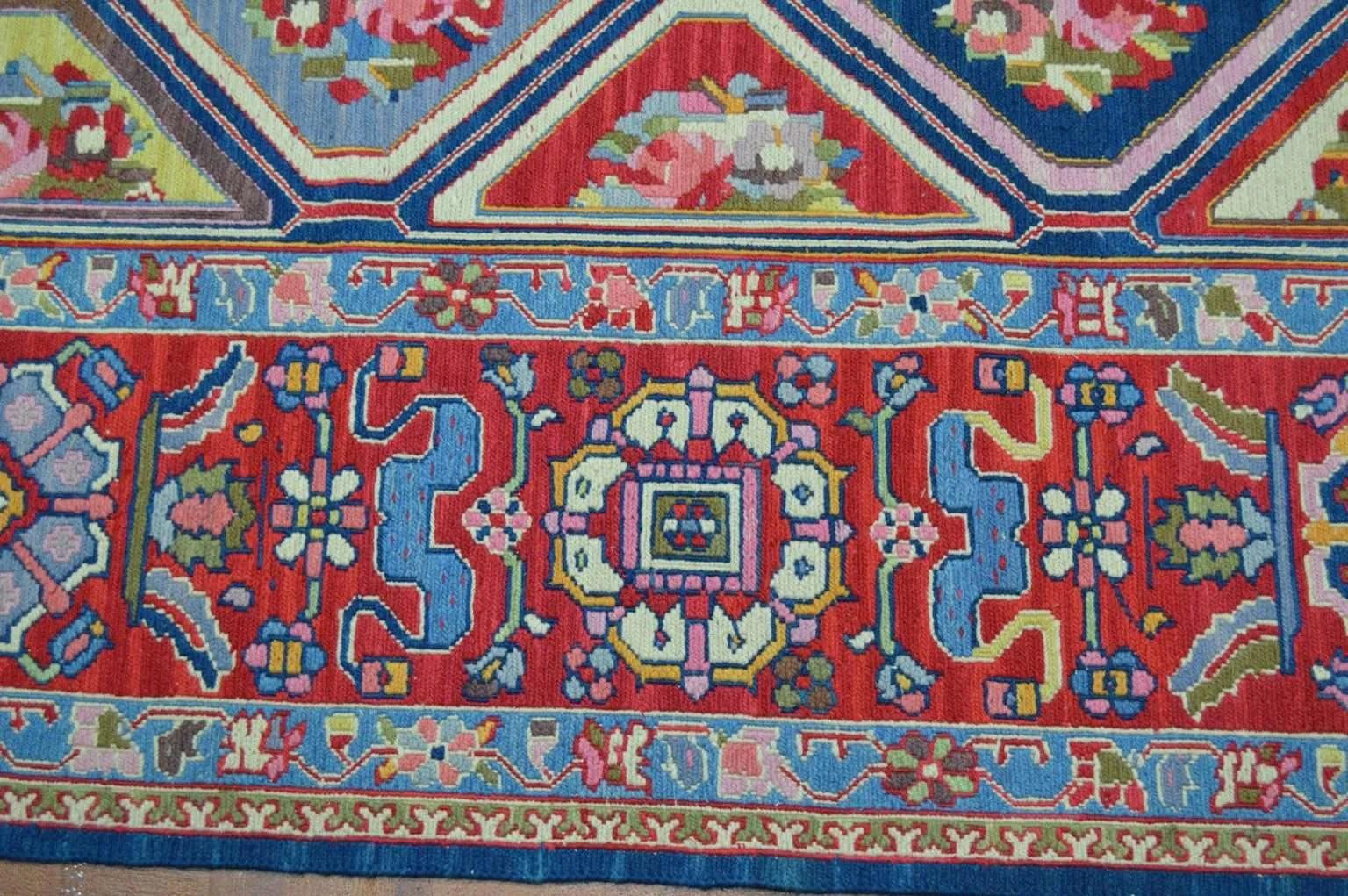 Handwoven Nourison Soumak SK43 Multicolor Area Rug – 8'5" x 11'7" – Professionally Cleaned - Image 8