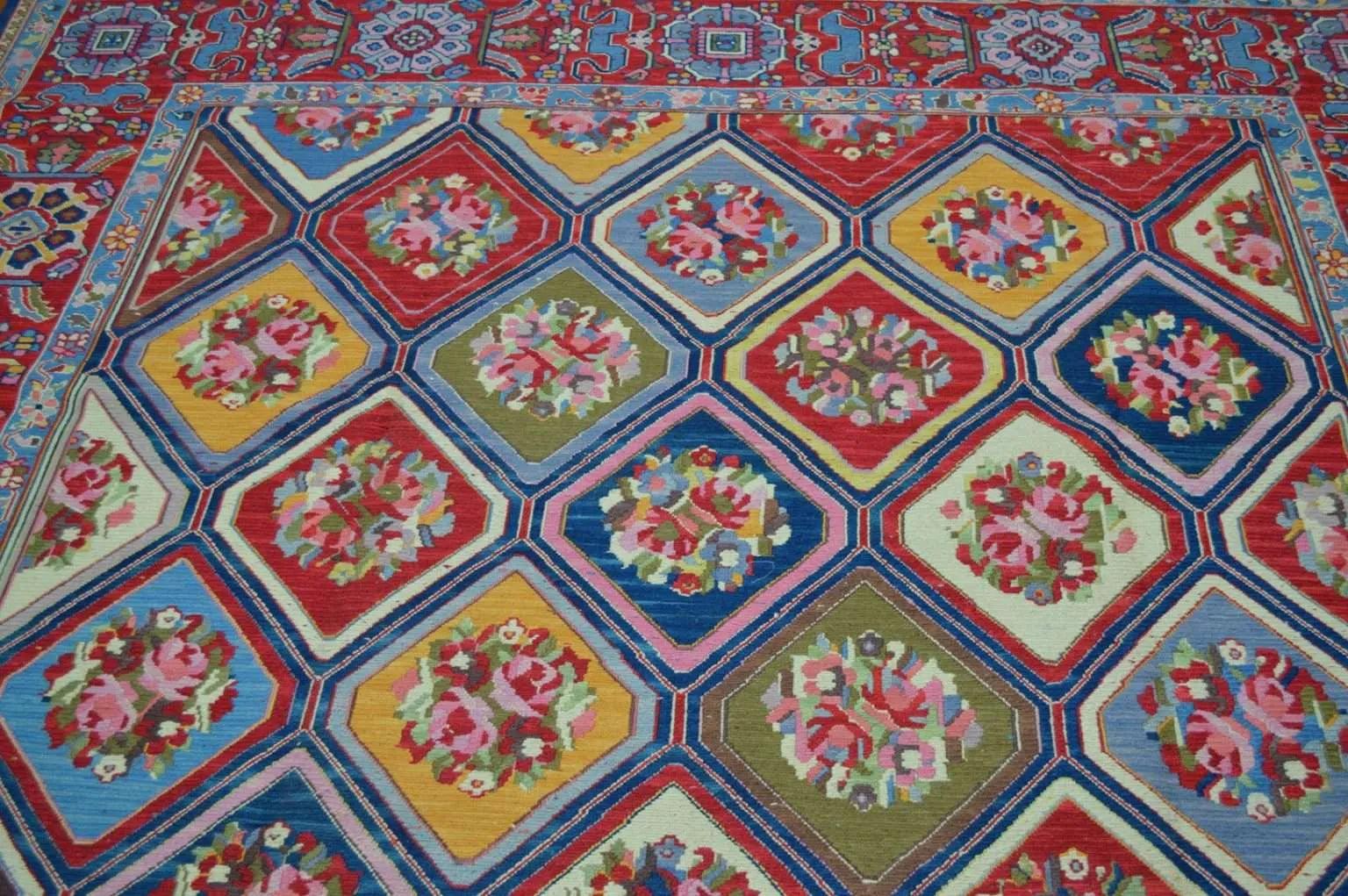 Handwoven Nourison Soumak SK43 Multicolor Area Rug – 8'5" x 11'7" – Professionally Cleaned - Image 9