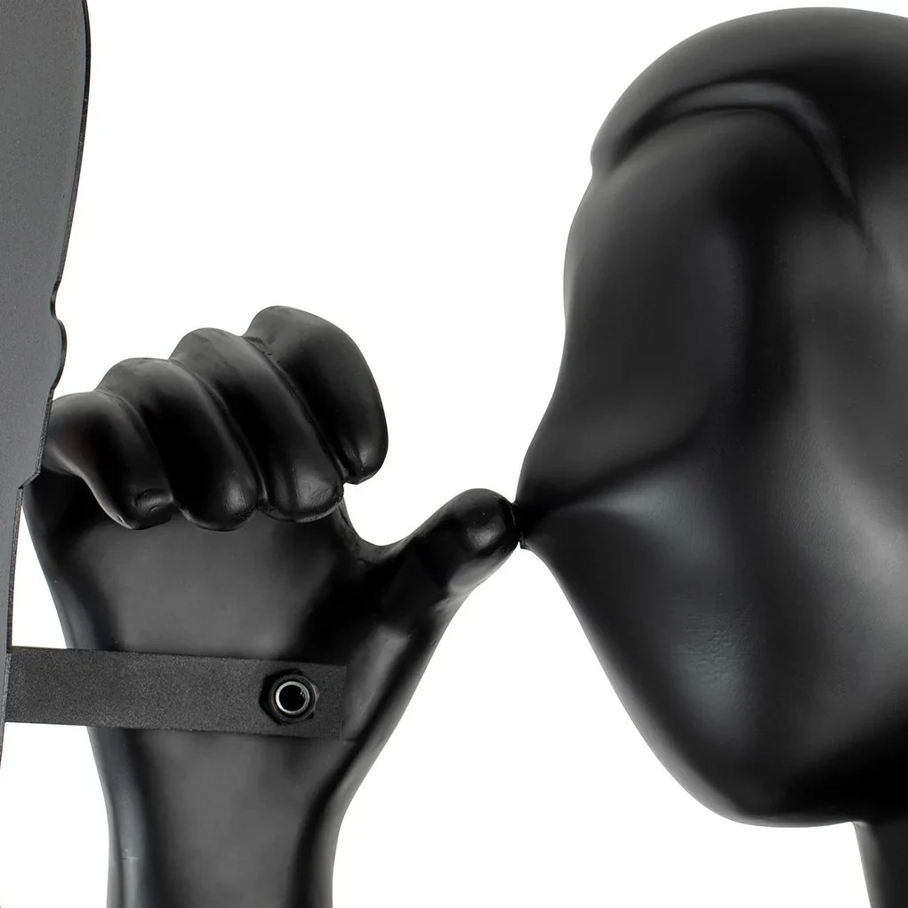 Human Mirror Sculpture Floor Lamp - Image 15