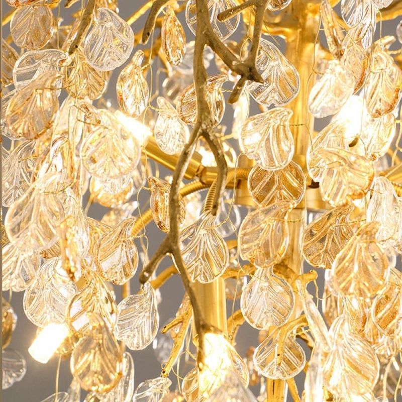 Idyllic Glass Leaves Chandelier - Image 12