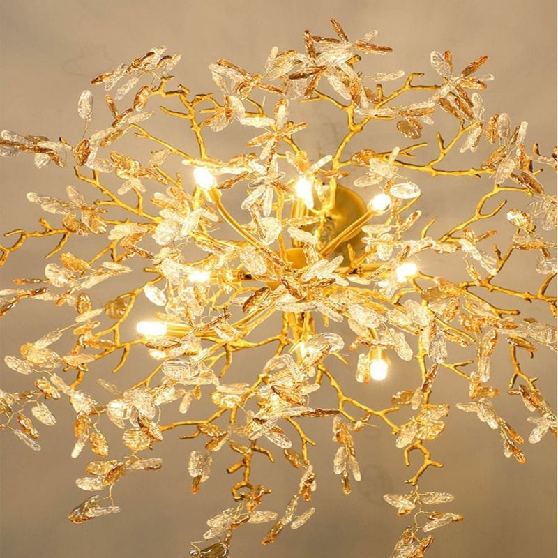 Idyllic Glass Leaves Chandelier - Image 15
