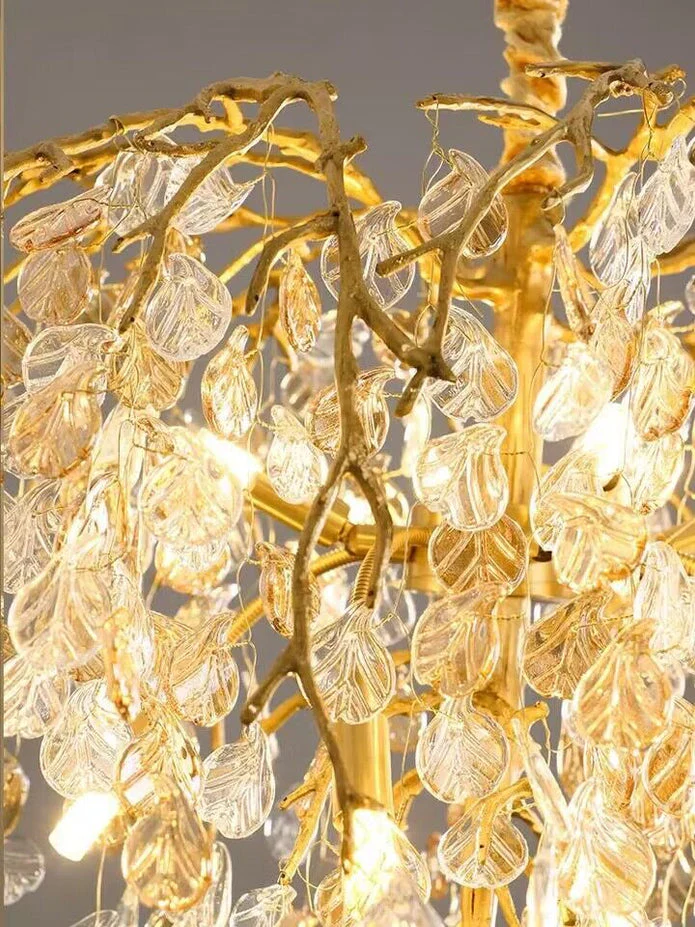 Idyllic Glass Leaves Chandelier - Image 16