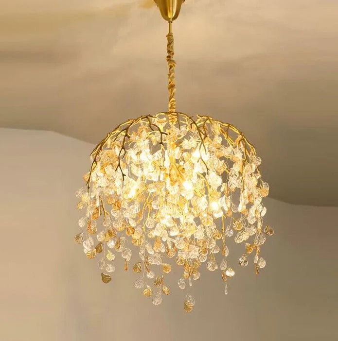 Idyllic Glass Leaves Chandelier - Image 17