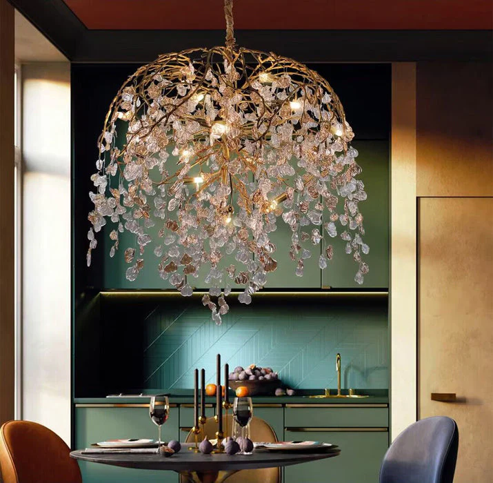 Idyllic Glass Leaves Chandelier - Image 19