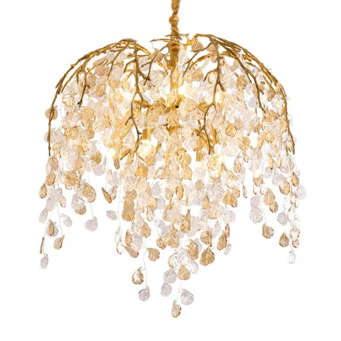 Idyllic Glass Leaves Chandelier - Image 20