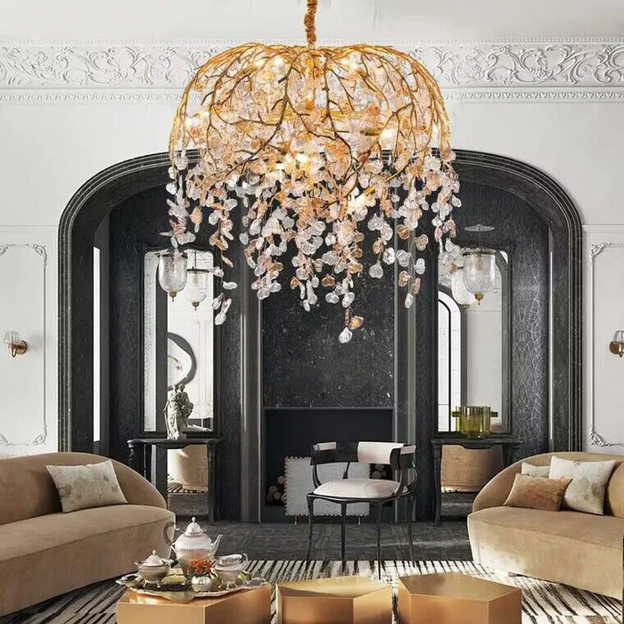 Idyllic Glass Leaves Chandelier - Image 21