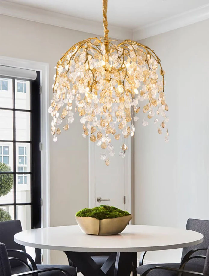 Idyllic Glass Leaves Chandelier - Image 23