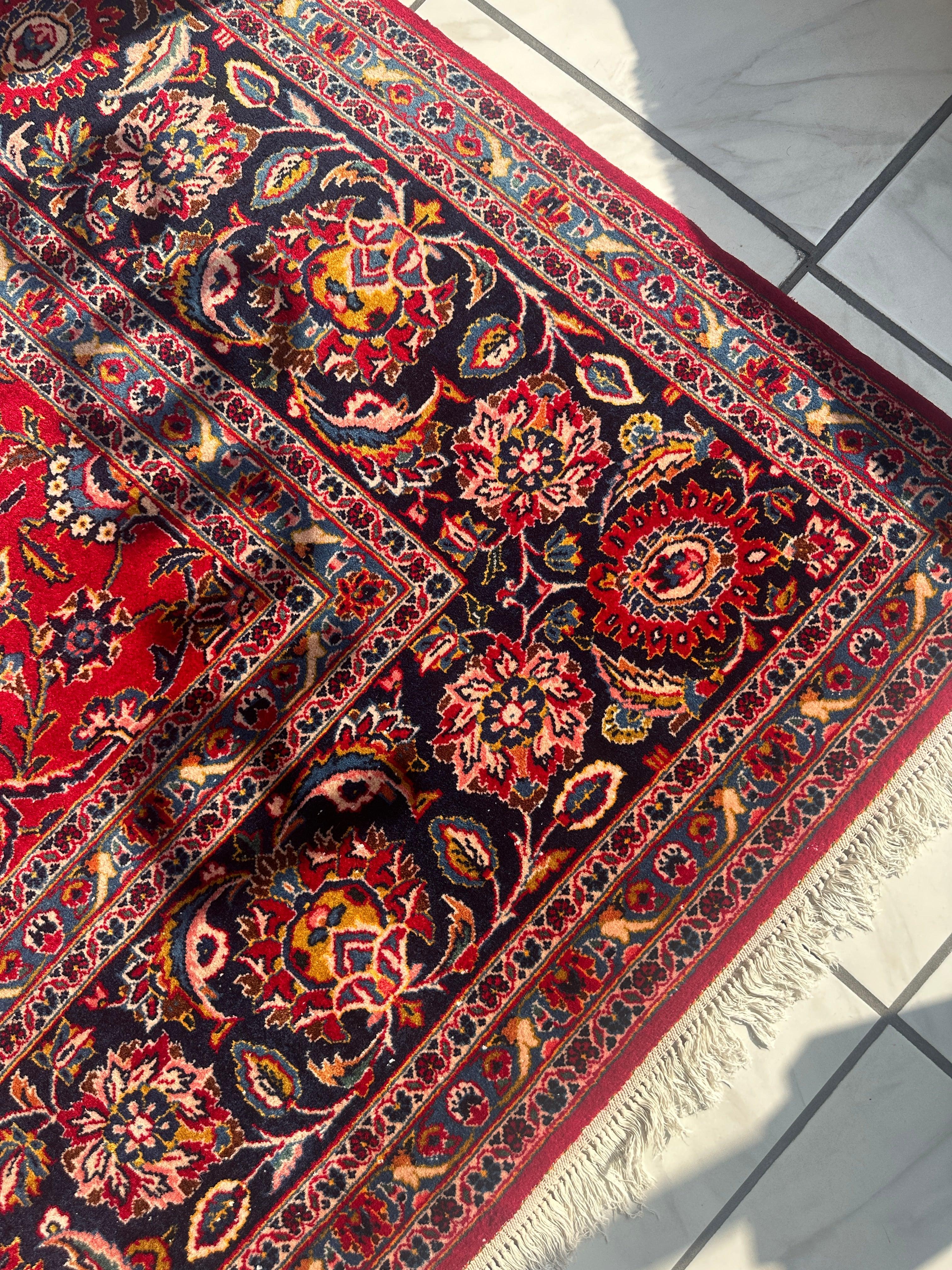 Incredible Persian Kashan All Over Wool Rug 10’2” x 14’ - Image 22