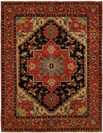Indo-Heriz (6x9) black/red