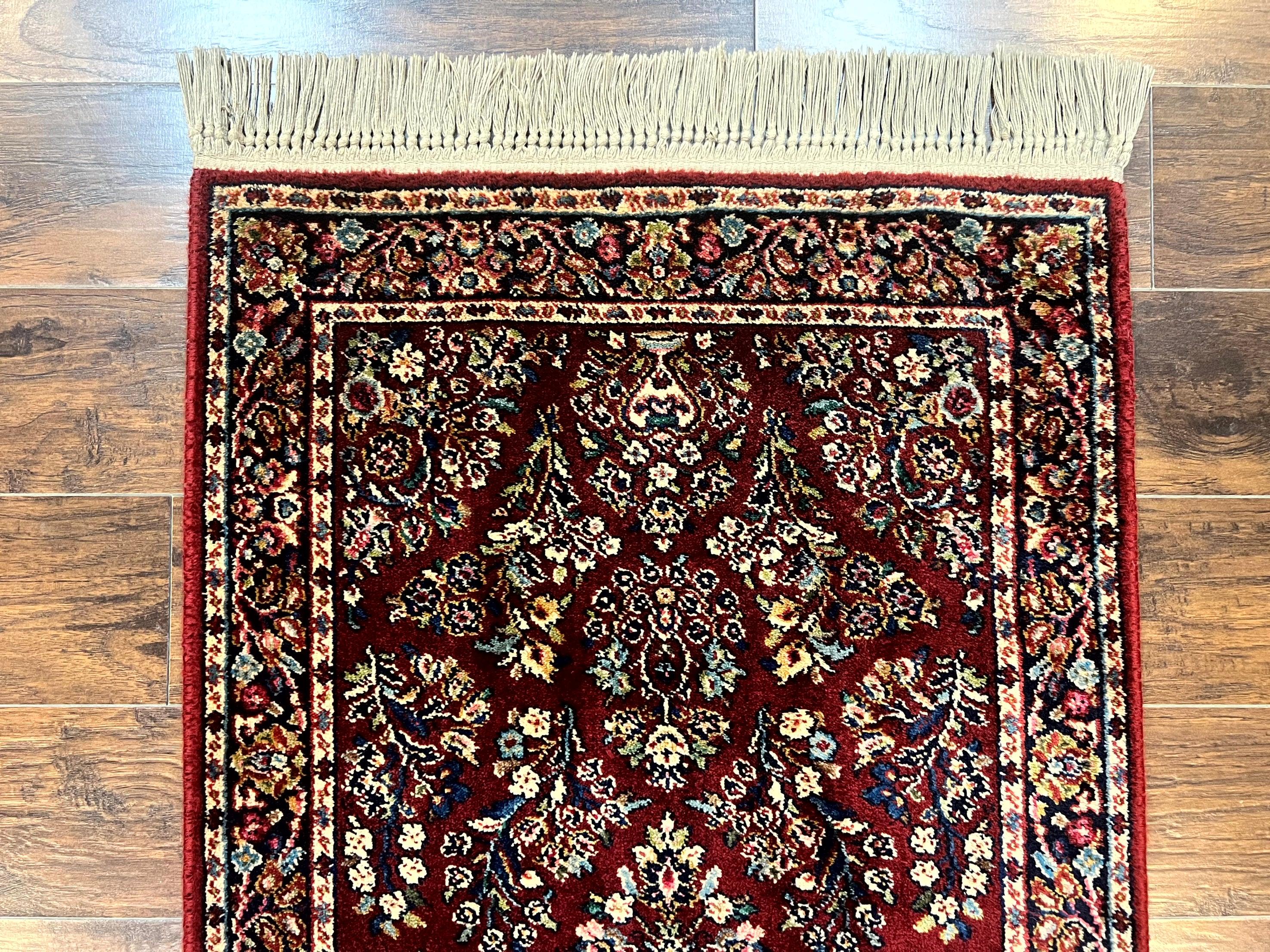 Karastan Rug 3x5 Red Sarouk #785, Small Karastan Wool Pile Rug, Original 700 Series, Discontinued Vintage Karastan Carpet - Image 3