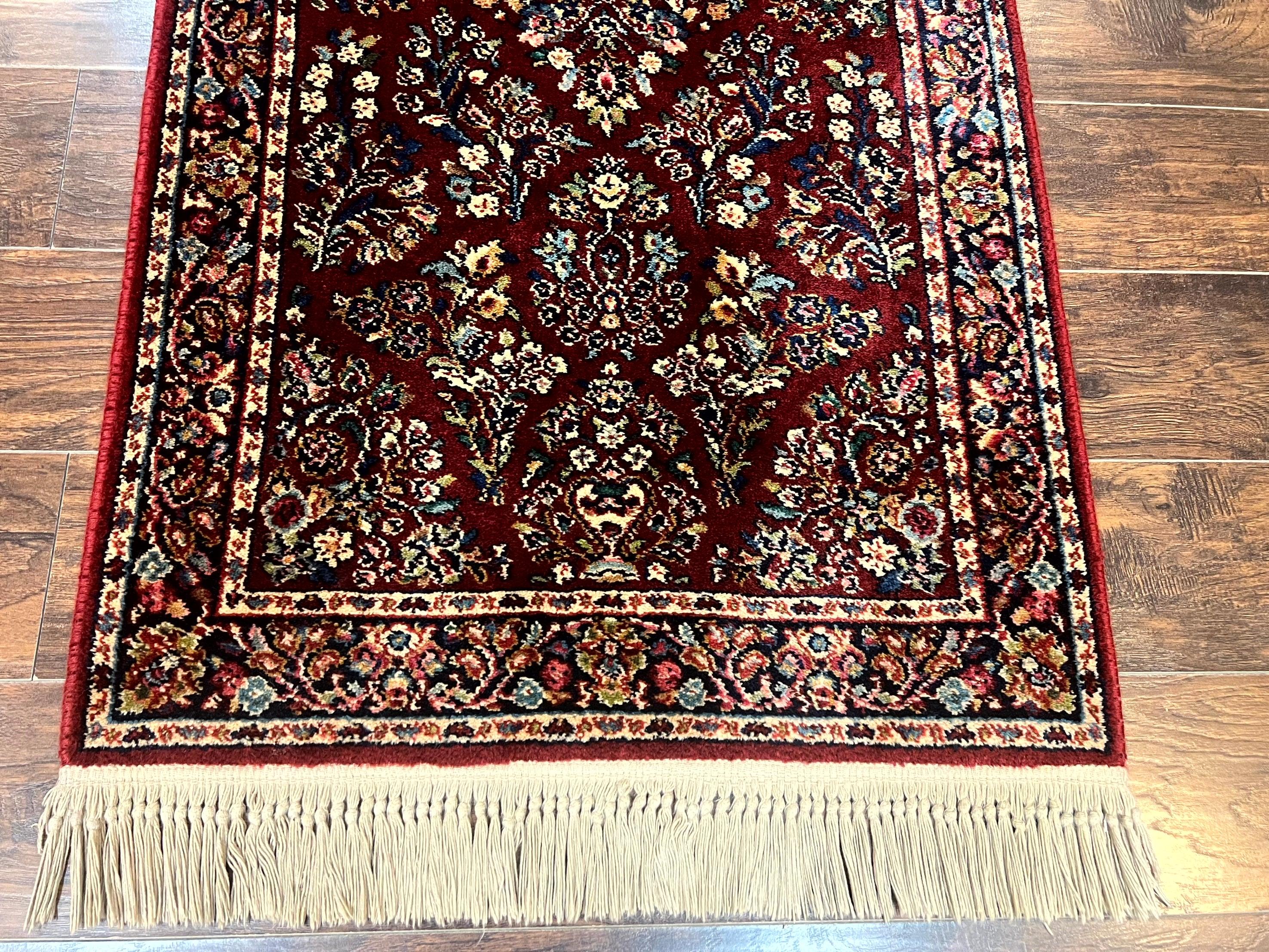 Karastan Rug 3x5 Red Sarouk #785, Small Karastan Wool Pile Rug, Original 700 Series, Discontinued Vintage Karastan Carpet - Image 5