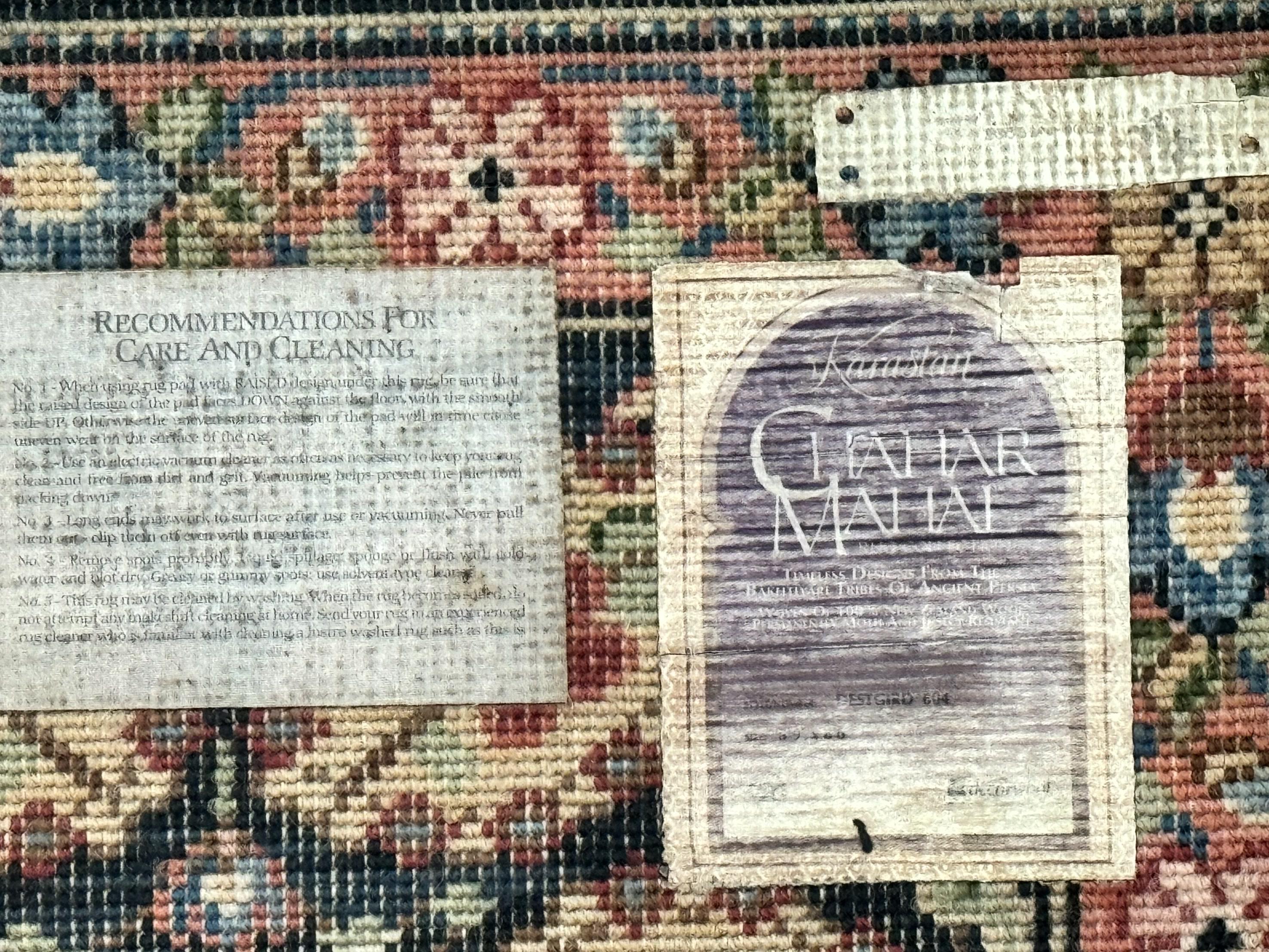 Karastan Rug 5.9 x 8.6, Chahar Mahal #604, Wool Vintage Discontinued Karastan Carpet - Image 10