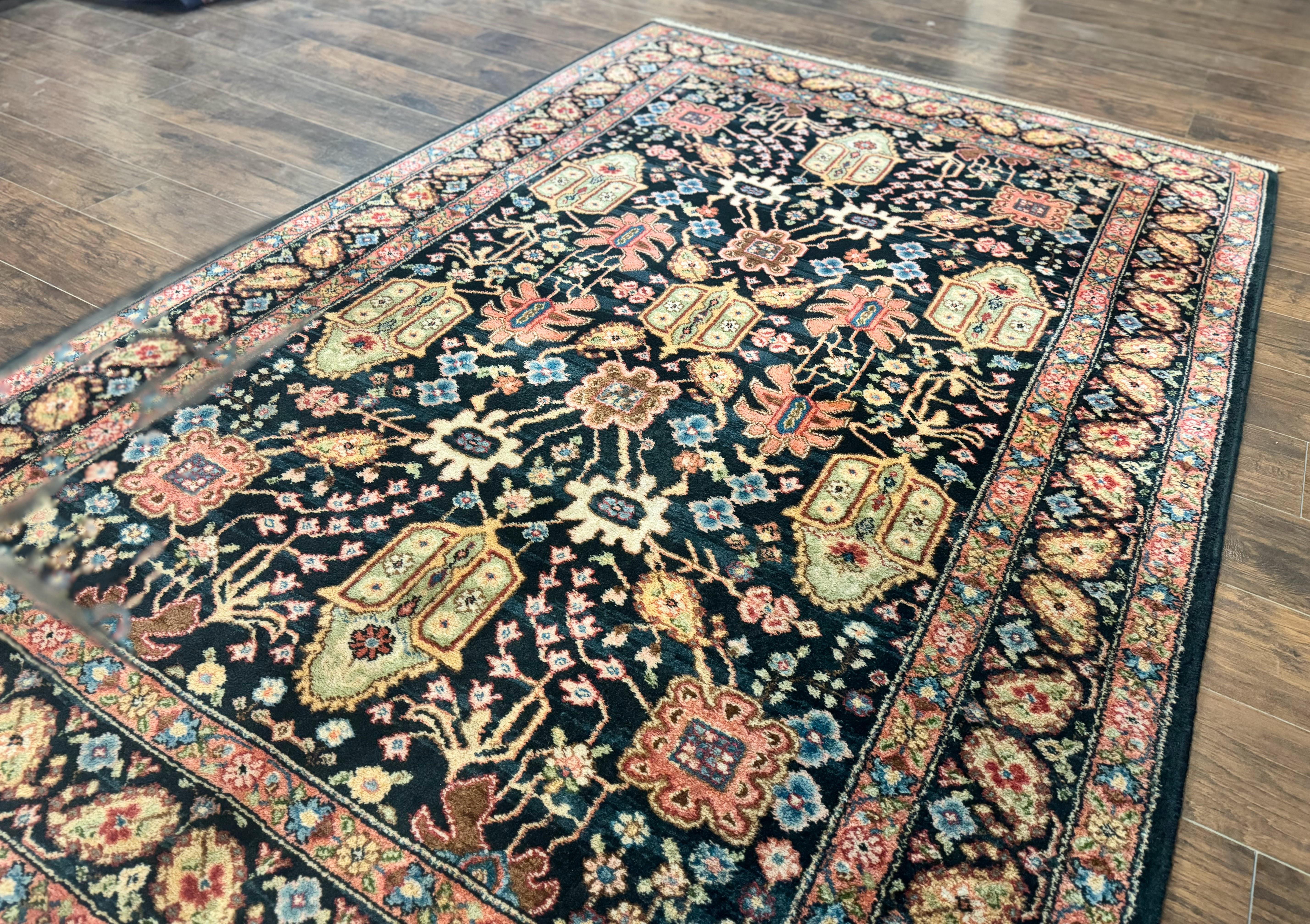 Karastan Rug 5.9 x 8.6, Chahar Mahal #604, Wool Vintage Discontinued Karastan Carpet - Image 2