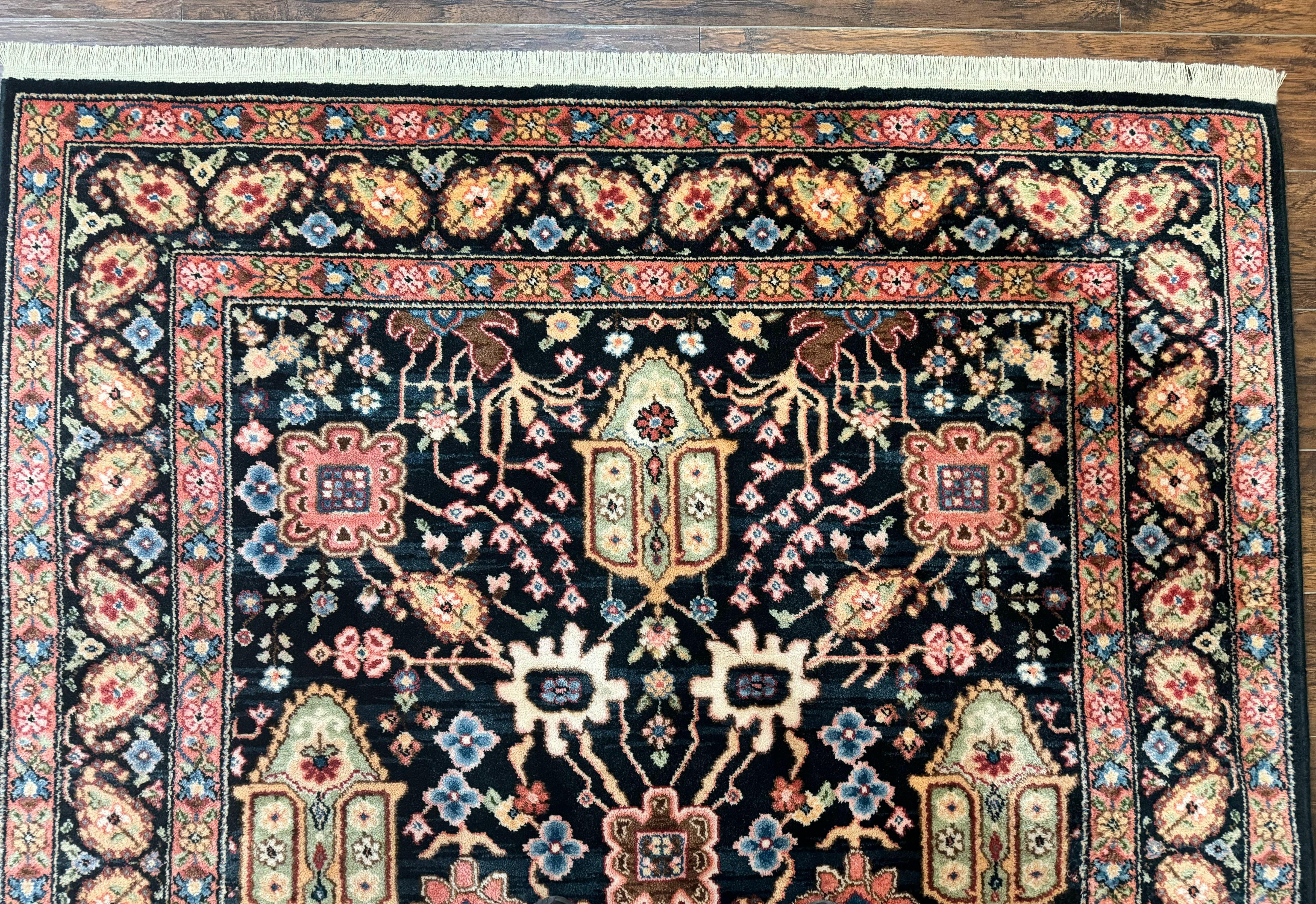 Karastan Rug 5.9 x 8.6, Chahar Mahal #604, Wool Vintage Discontinued Karastan Carpet - Image 3