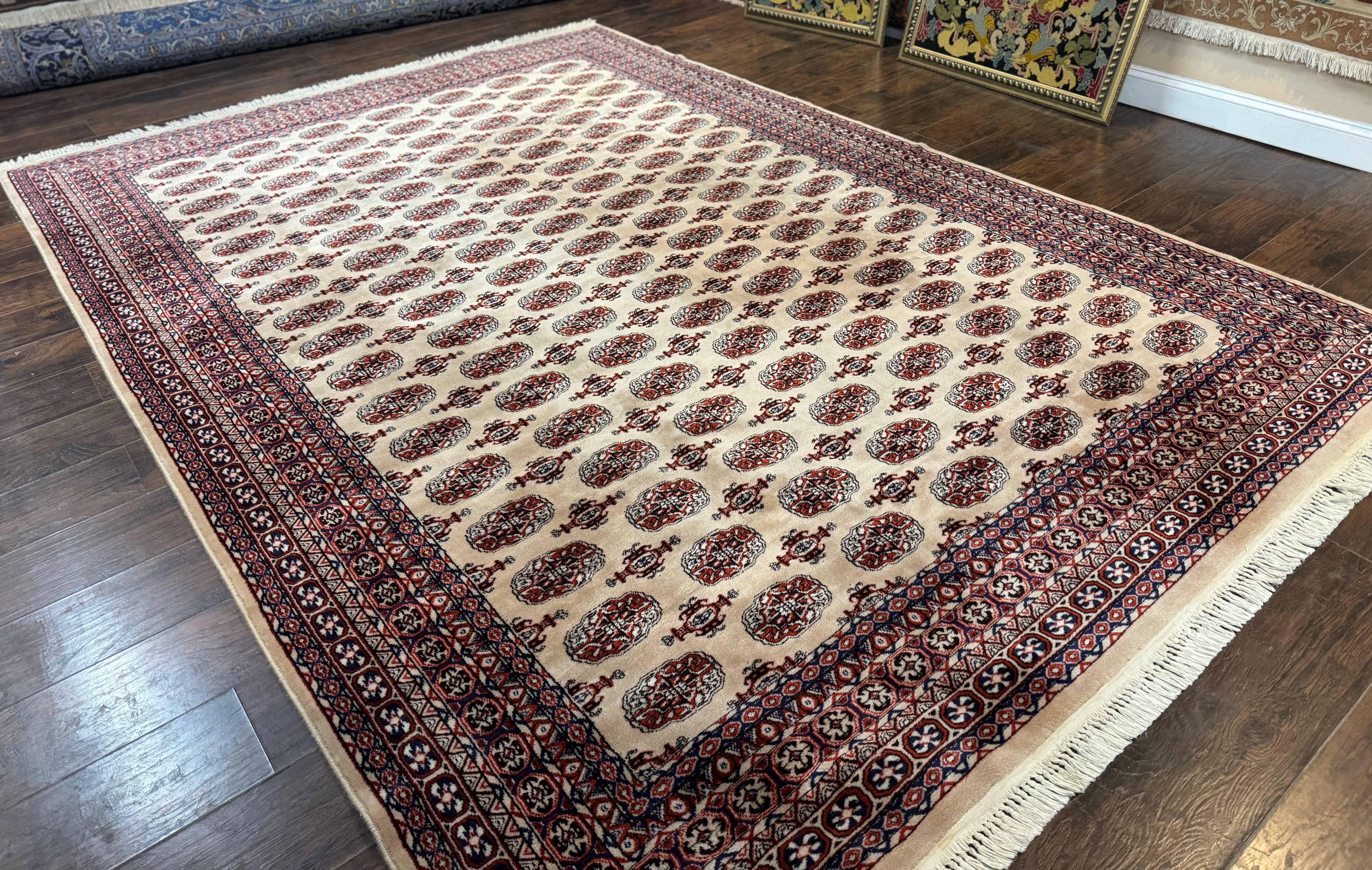 Karastan Rug 8.2 x 11.6 Beige Bokhara, Wool Pile, Vintage Discontinued Karastan Area Rug, Belgium Power Loomed Rug - Image 12