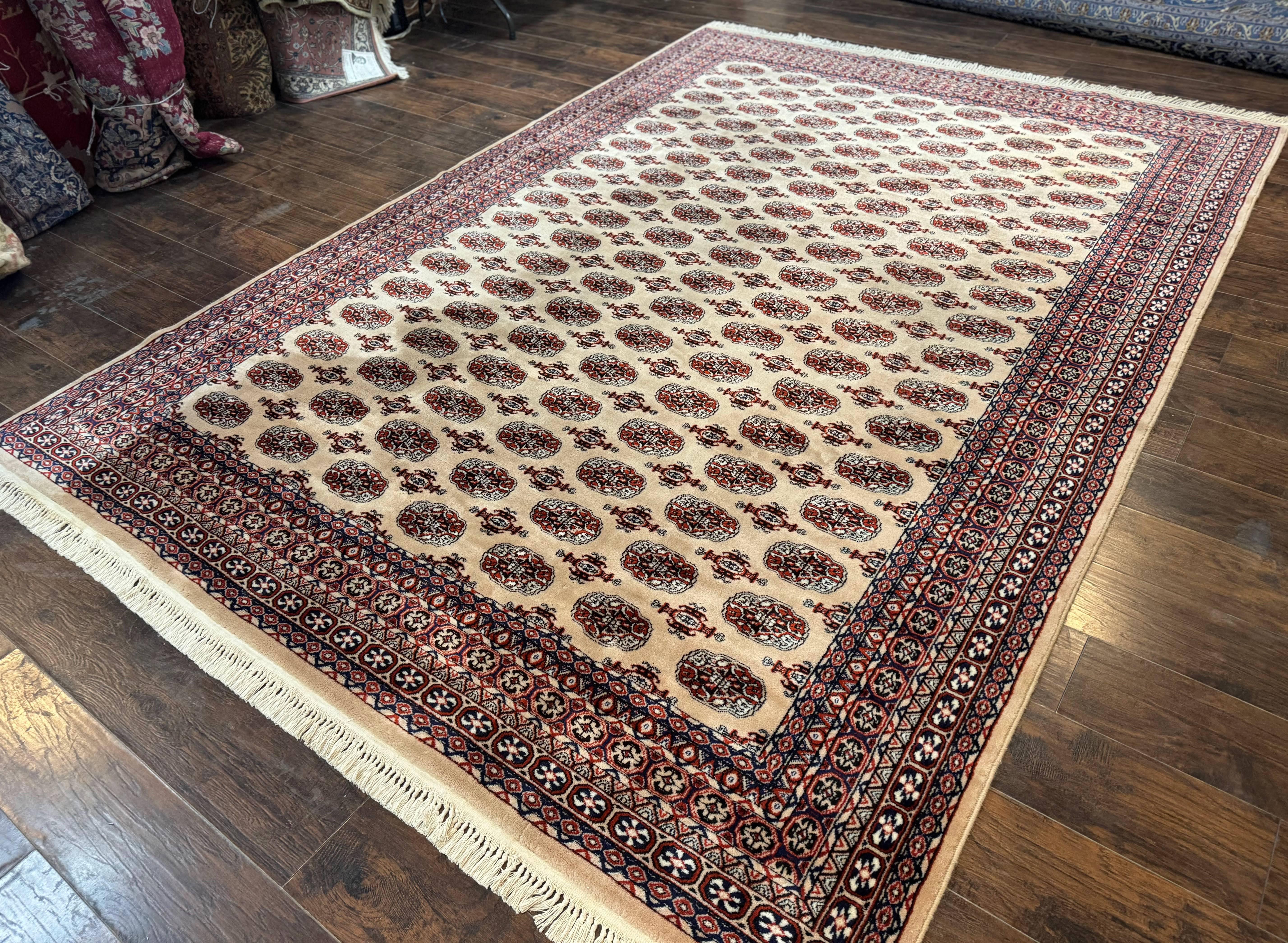 Karastan Rug 8.2 x 11.6 Beige Bokhara, Wool Pile, Vintage Discontinued Karastan Area Rug, Belgium Power Loomed Rug - Image 2