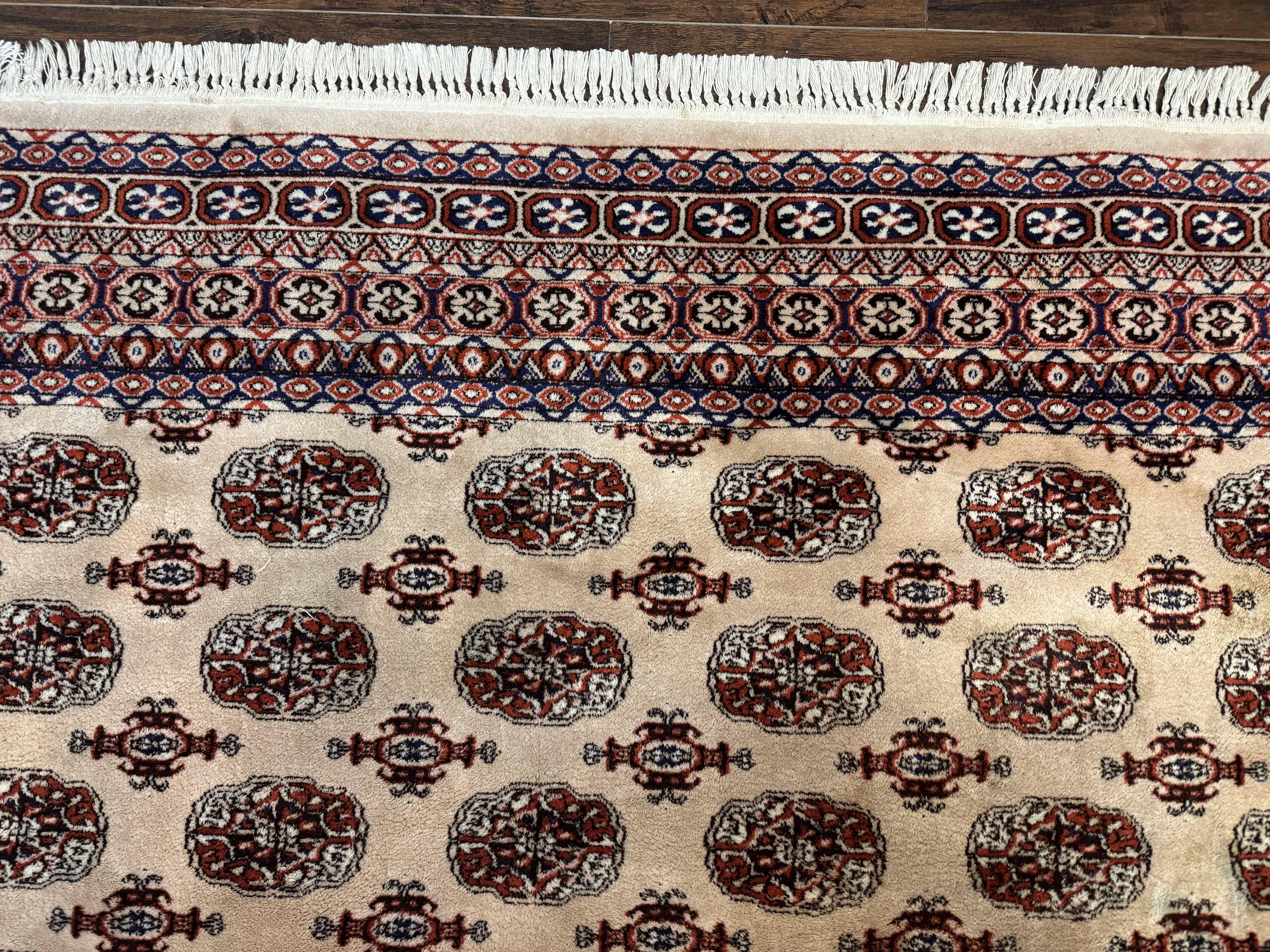 Karastan Rug 8.2 x 11.6 Beige Bokhara, Wool Pile, Vintage Discontinued Karastan Area Rug, Belgium Power Loomed Rug - Image 3