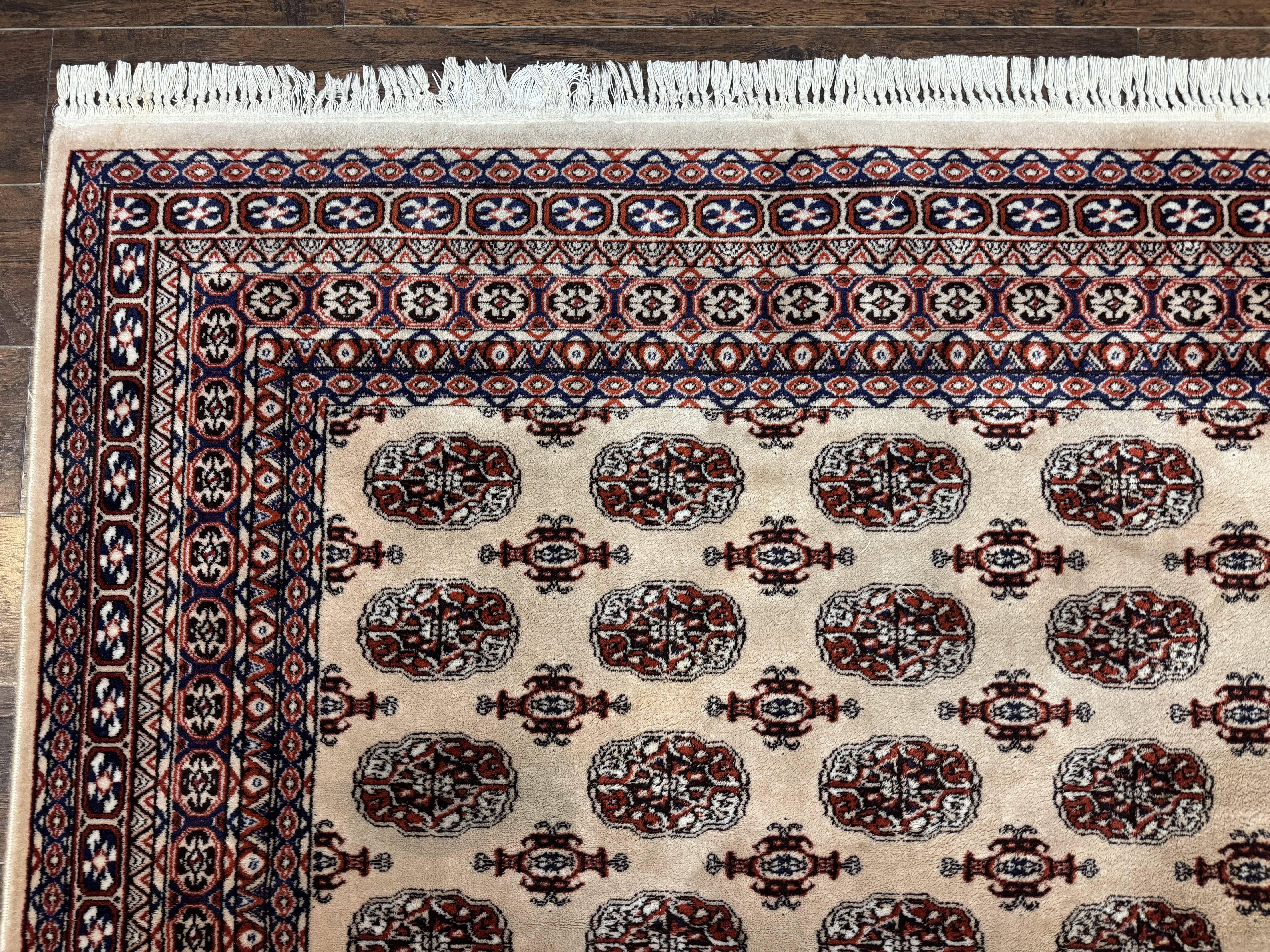 Karastan Rug 8.2 x 11.6 Beige Bokhara, Wool Pile, Vintage Discontinued Karastan Area Rug, Belgium Power Loomed Rug - Image 6
