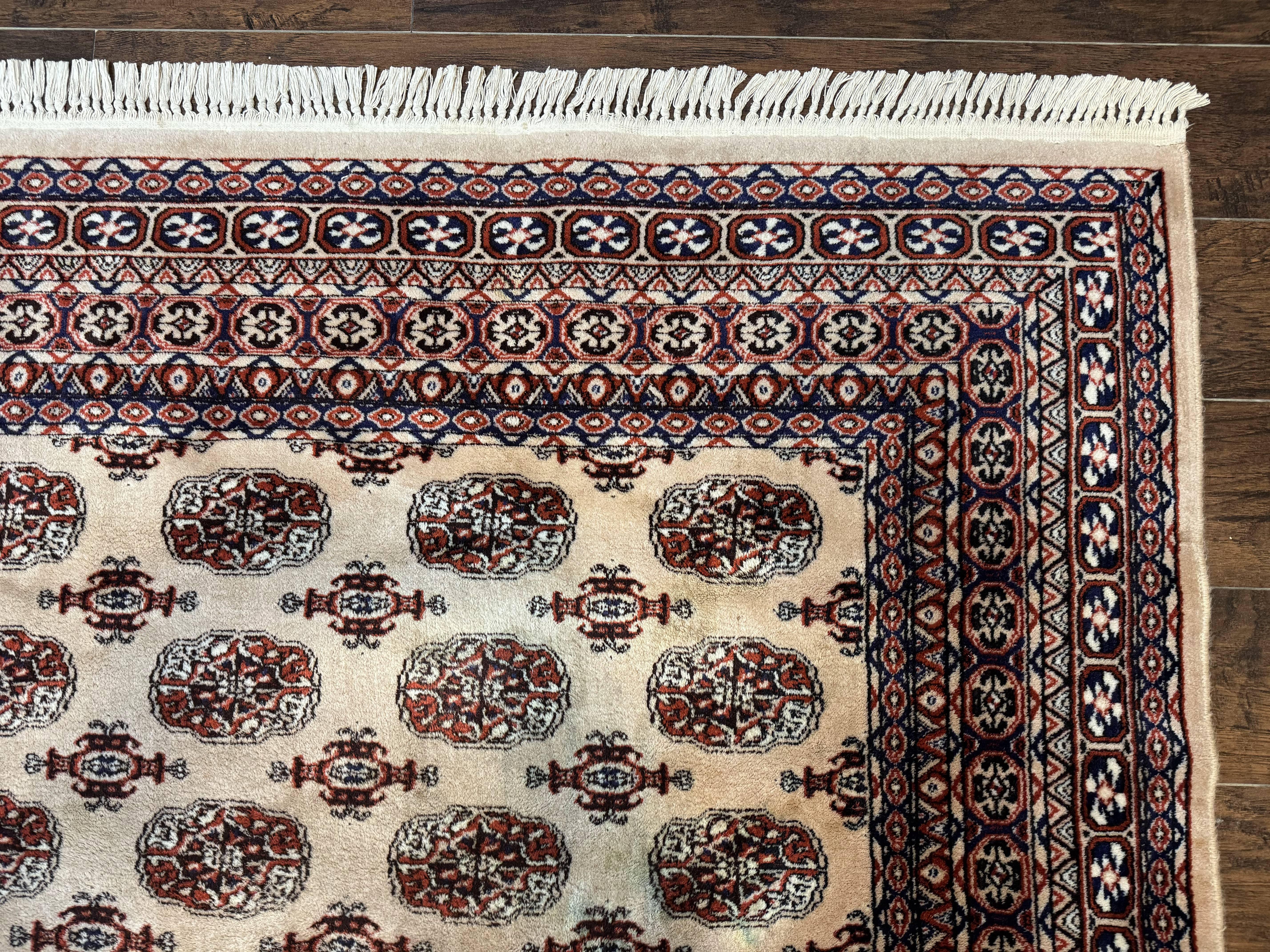 Karastan Rug 8.2 x 11.6 Beige Bokhara, Wool Pile, Vintage Discontinued Karastan Area Rug, Belgium Power Loomed Rug - Image 7