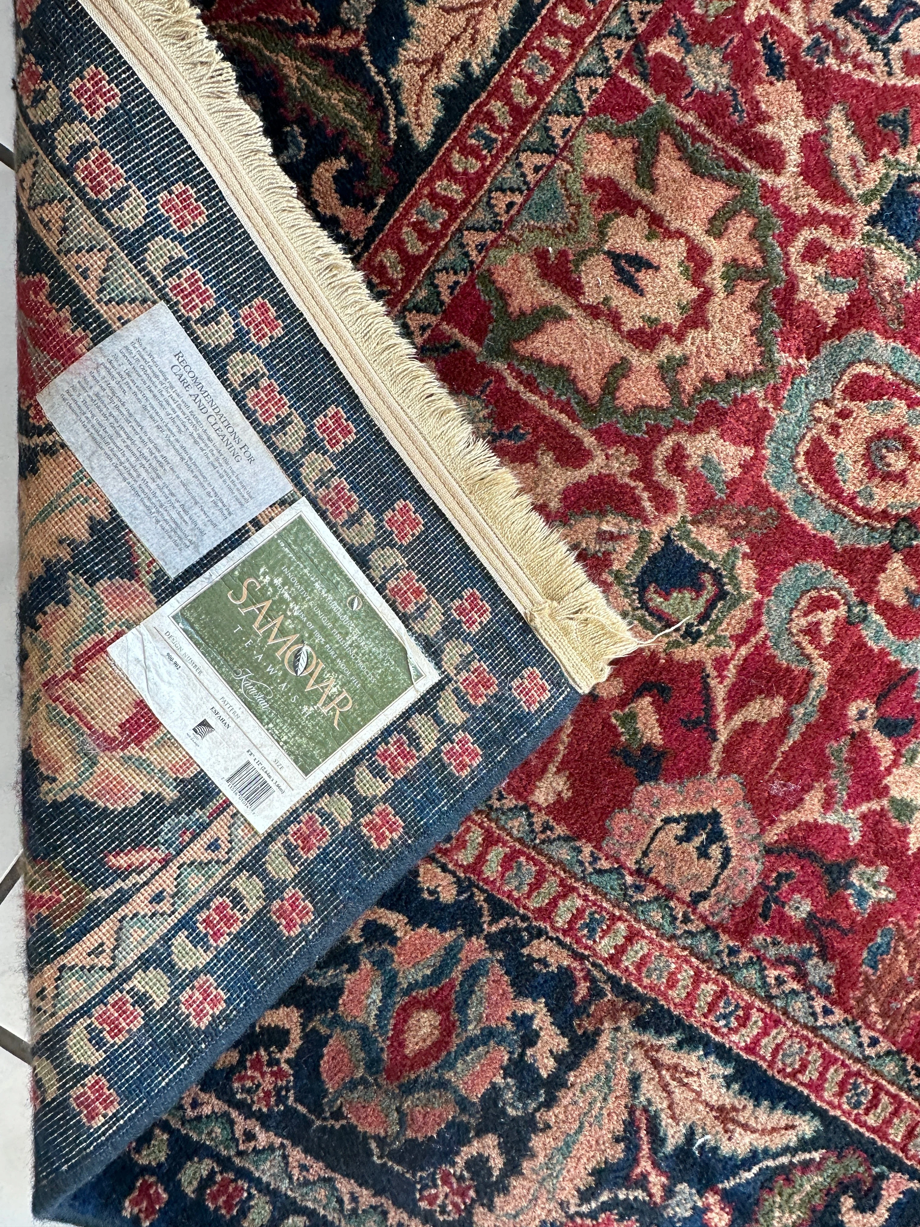 Karastan Samovar Teawash Wool Rug – 8’8” x 12’ – Vintage Elegance, Excellent Condition - Image 10