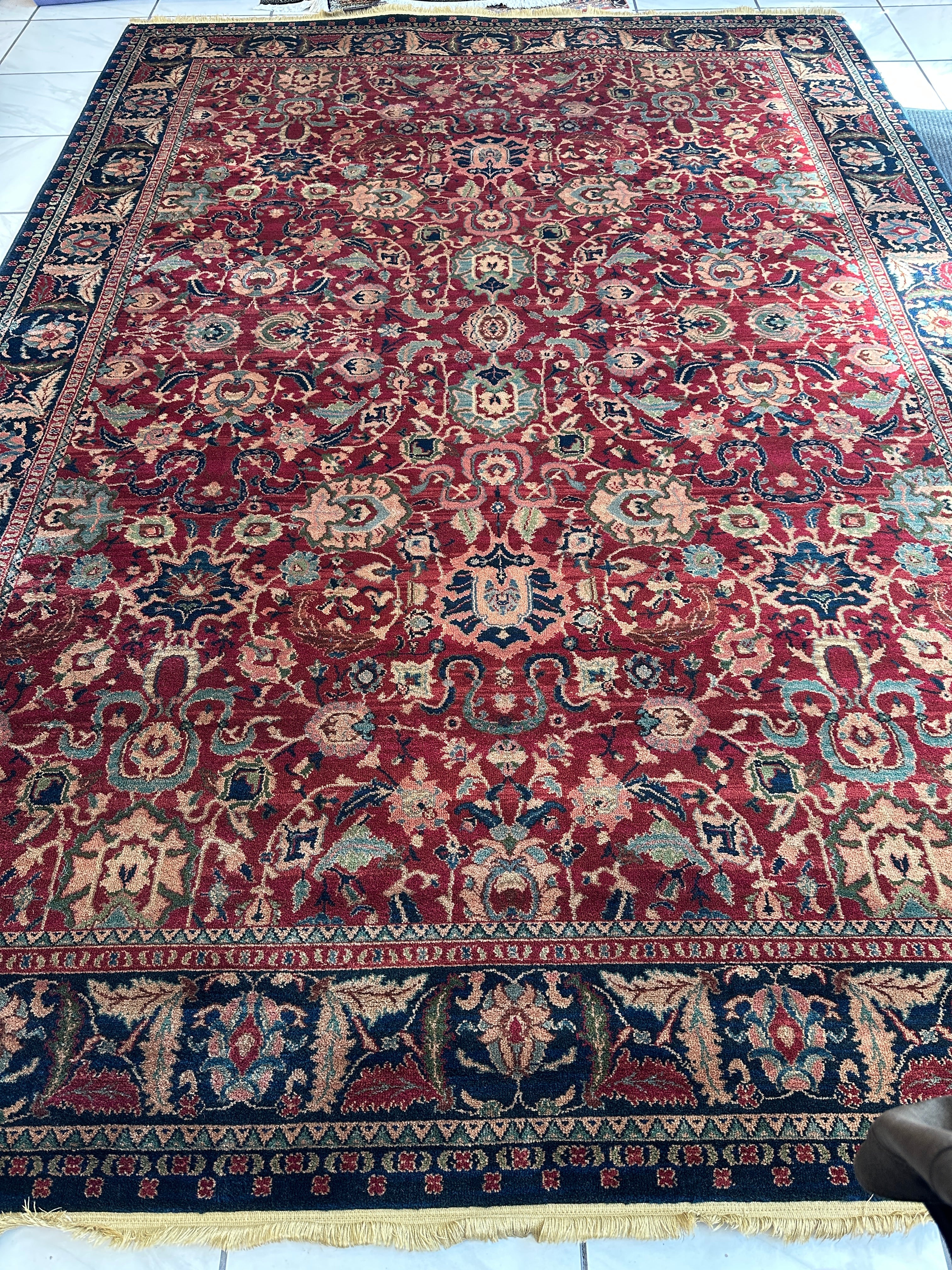Karastan Samovar Teawash Wool Rug – 8’8” x 12’ – Vintage Elegance, Excellent Condition - Image 2