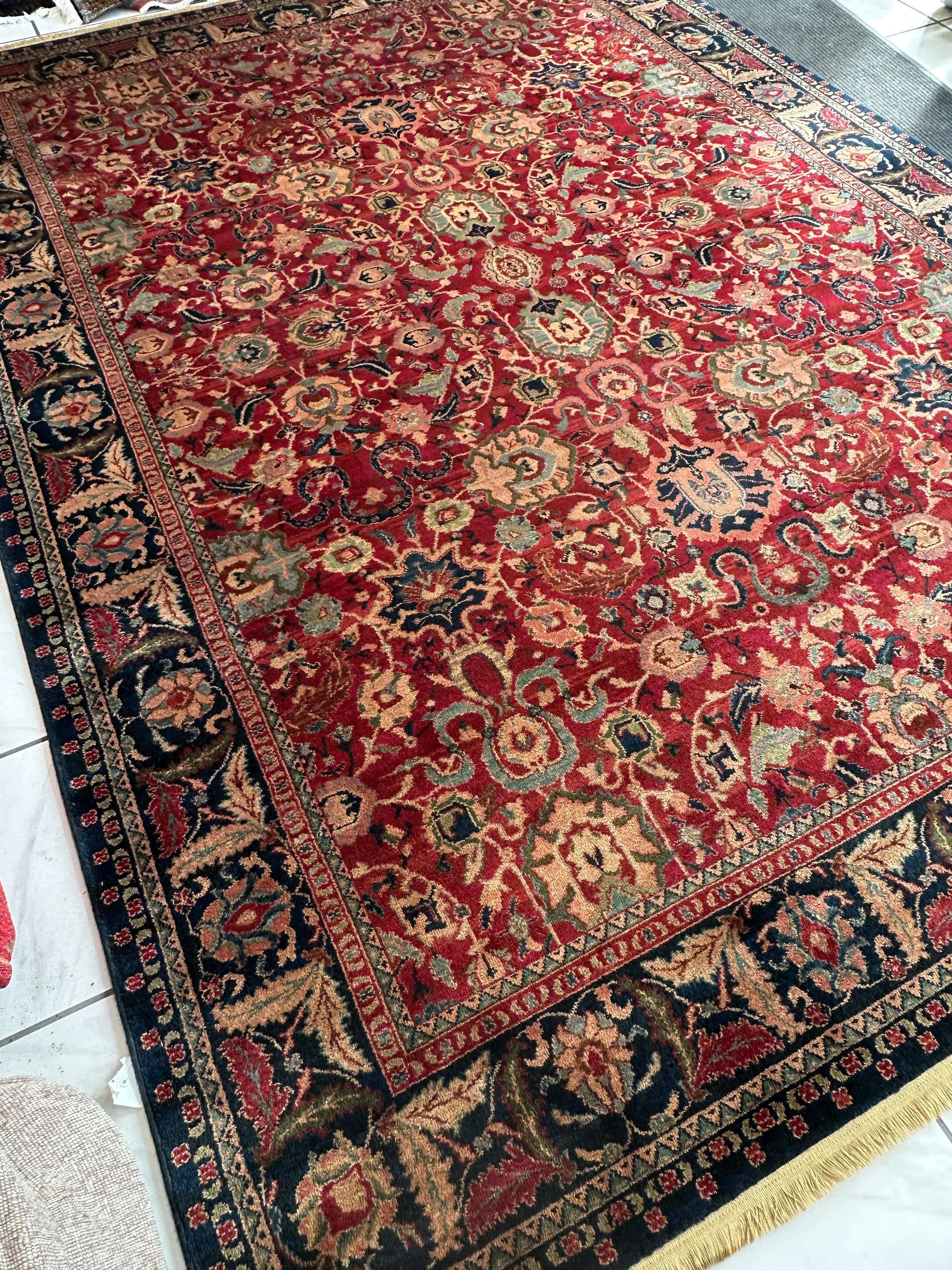 Karastan Samovar Teawash Wool Rug – 8’8” x 12’ – Vintage Elegance, Excellent Condition - Image 5