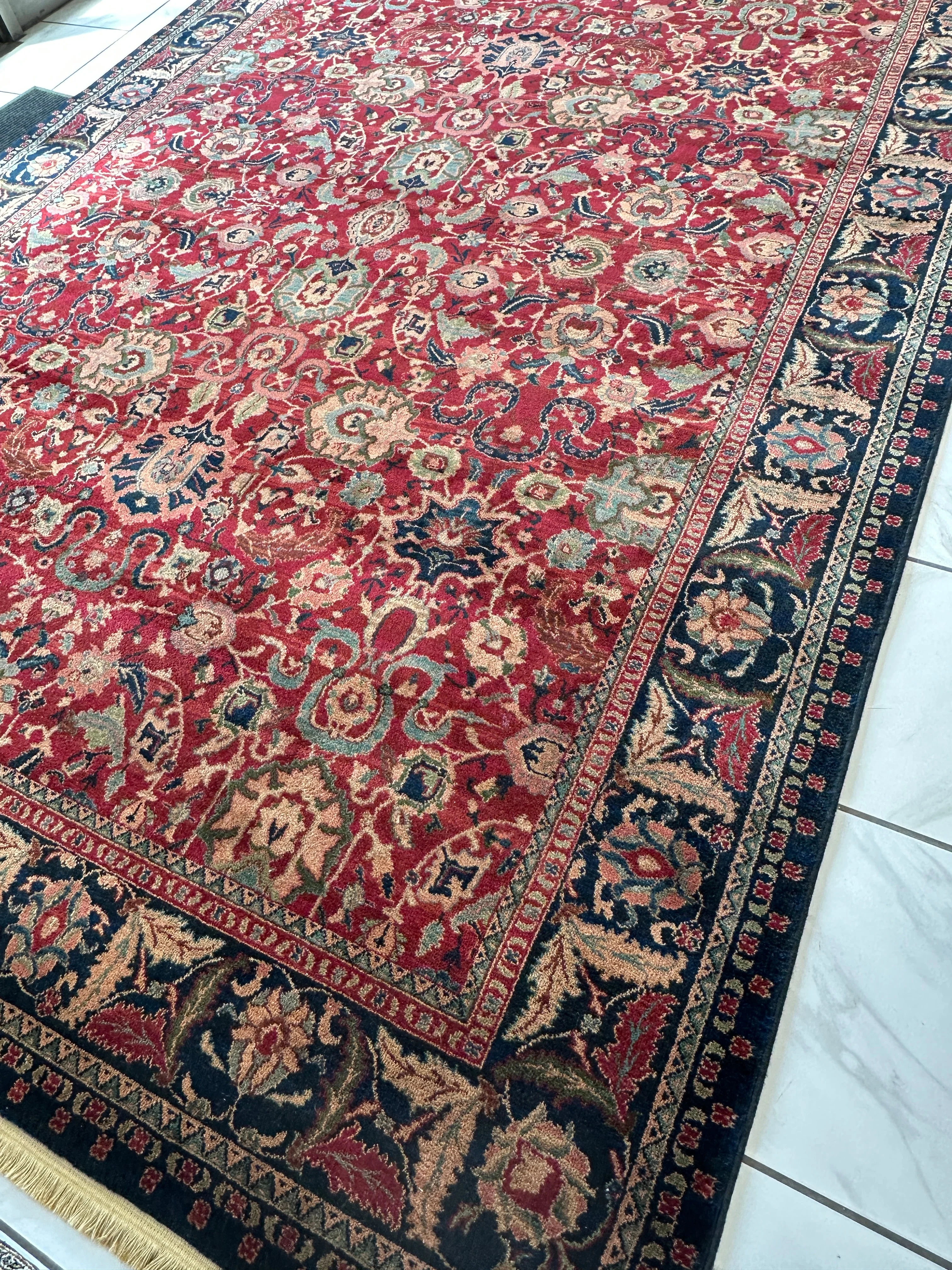 Karastan Samovar Teawash Wool Rug – 8’8” x 12’ – Vintage Elegance, Excellent Condition - Image 6
