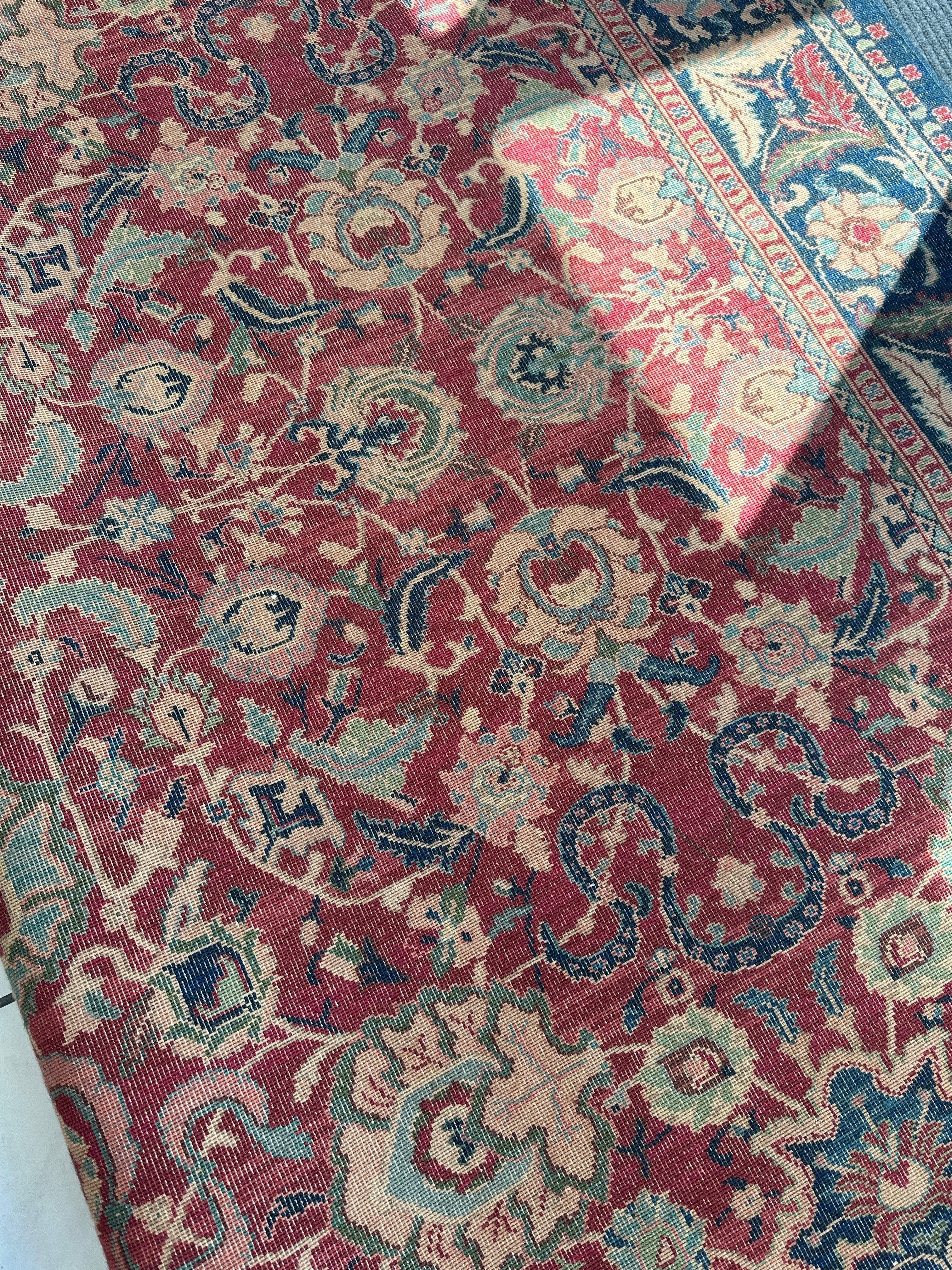 Karastan Samovar Teawash Wool Rug – 8’8” x 12’ – Vintage Elegance, Excellent Condition - Image 9