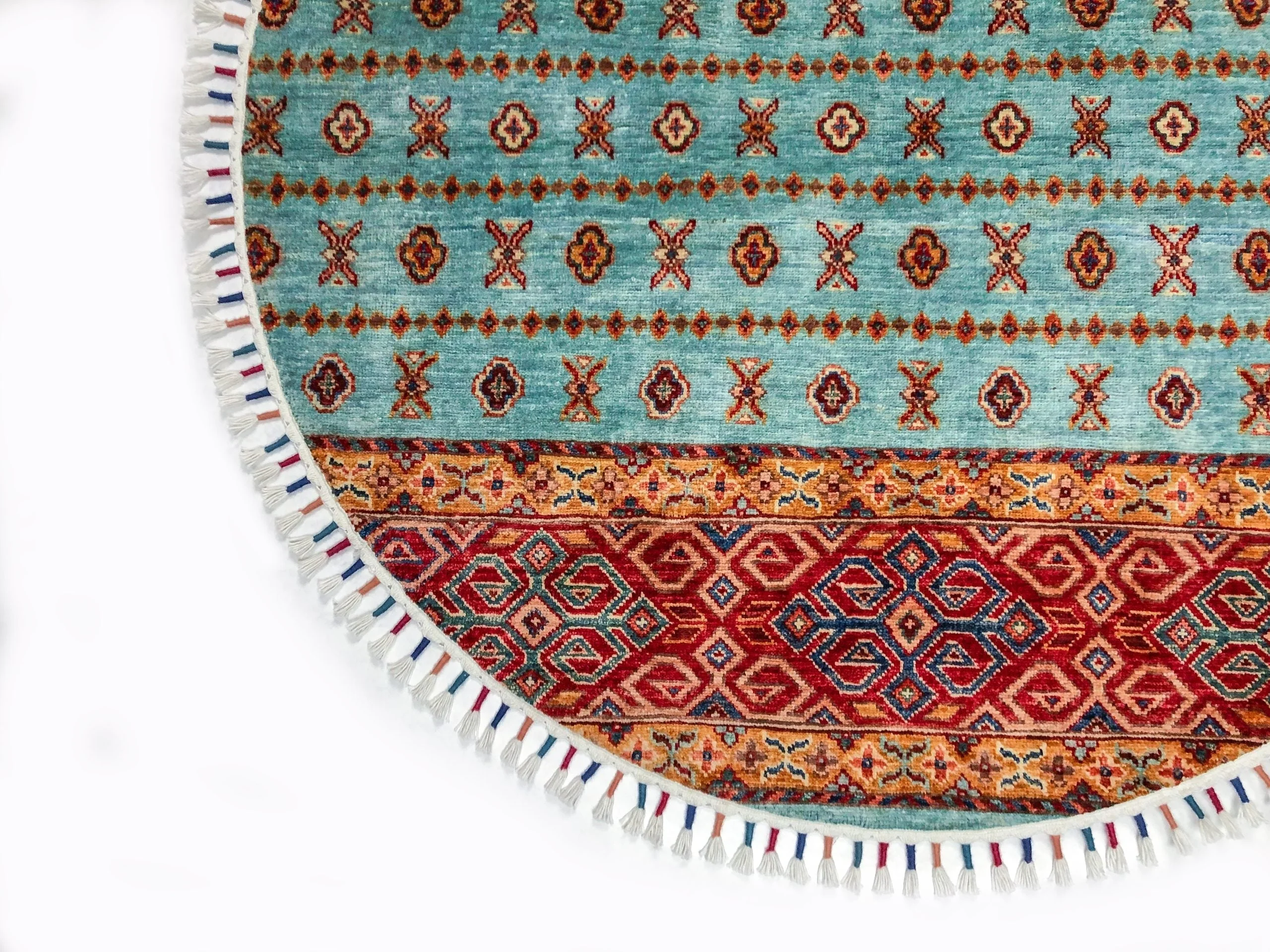 Khorjin (4' Round) aqu/red - Image 2