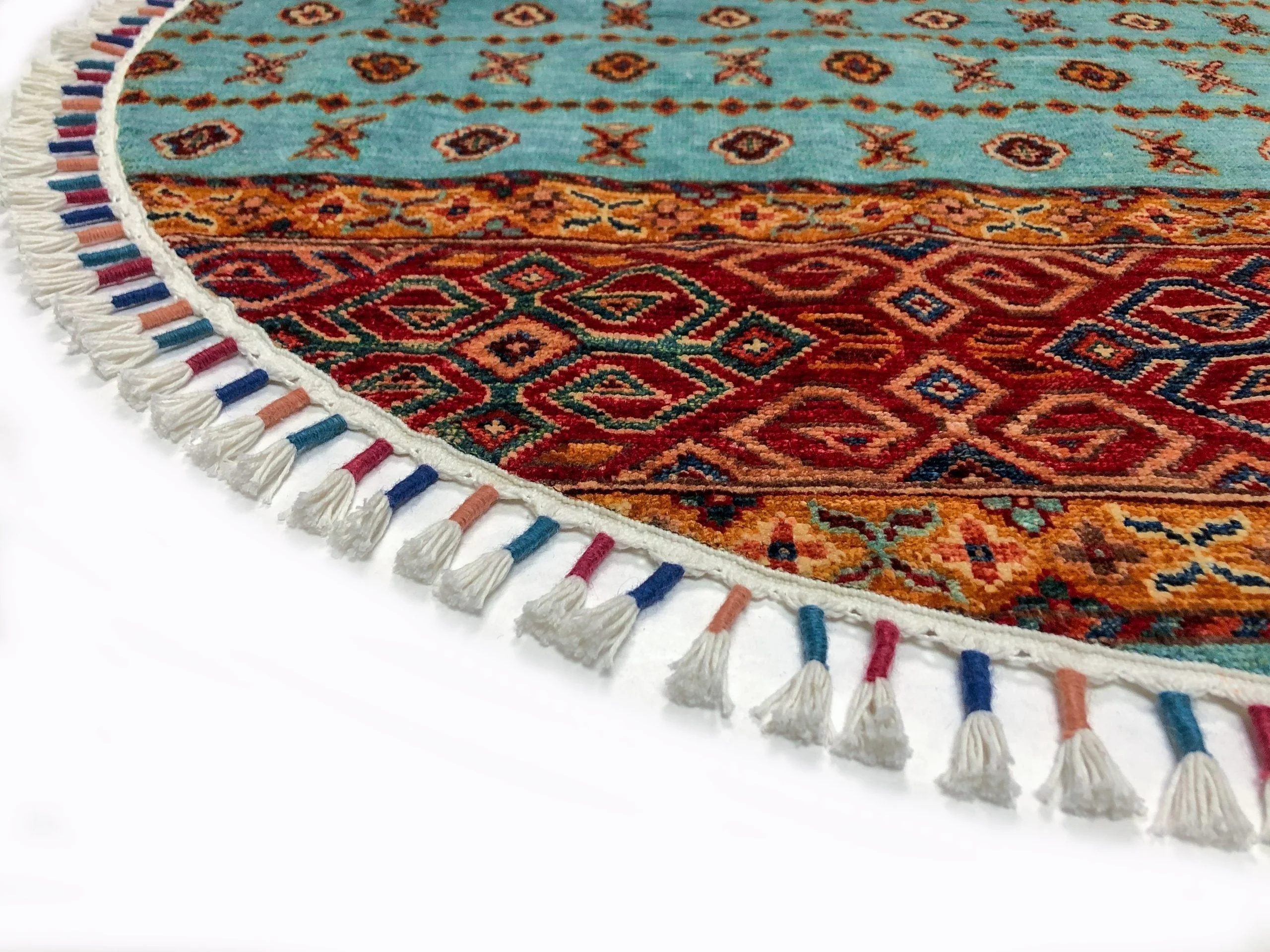 Khorjin (4' Round) aqu/red - Image 3