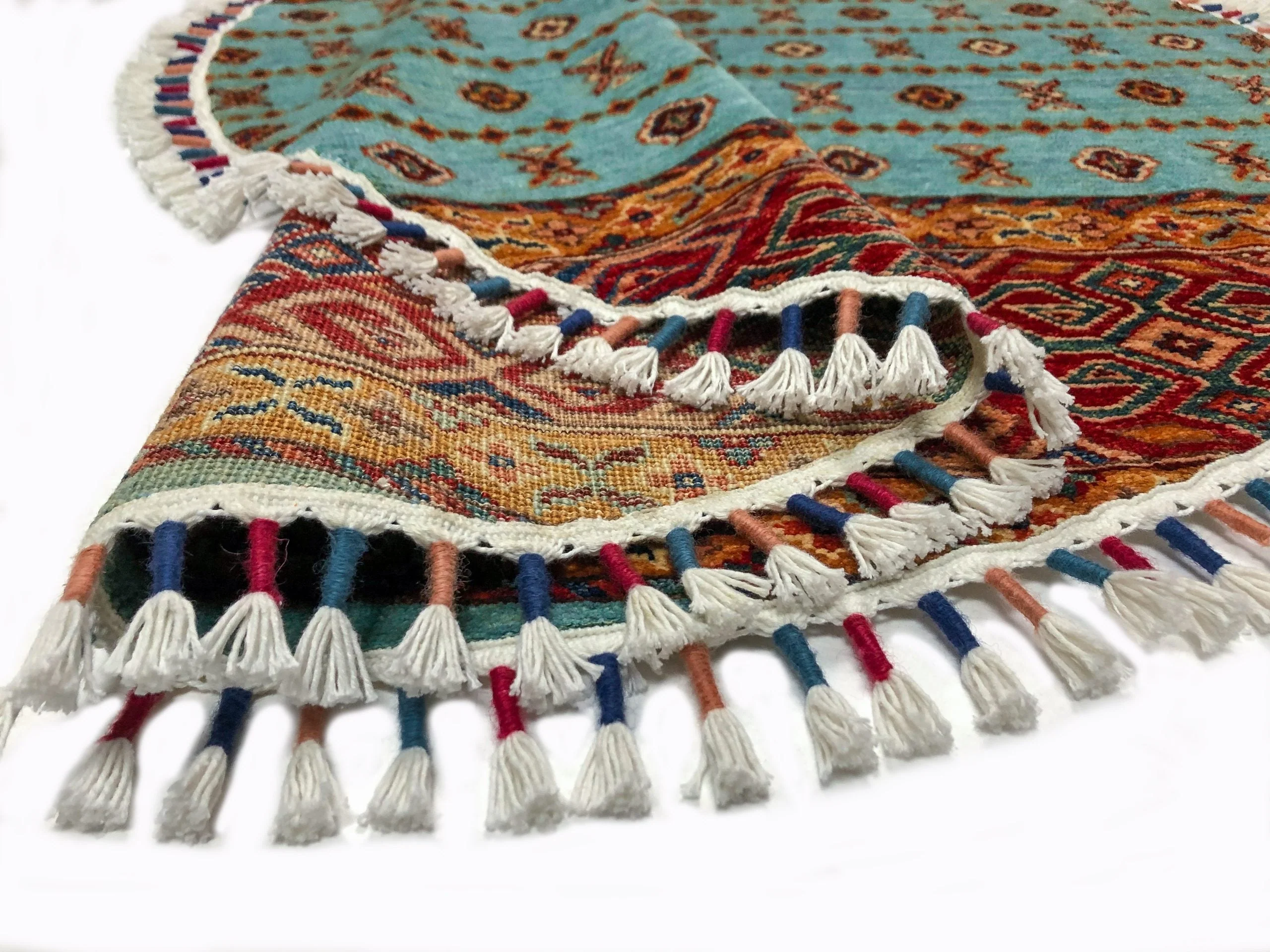 Khorjin (4' Round) aqu/red - Image 4