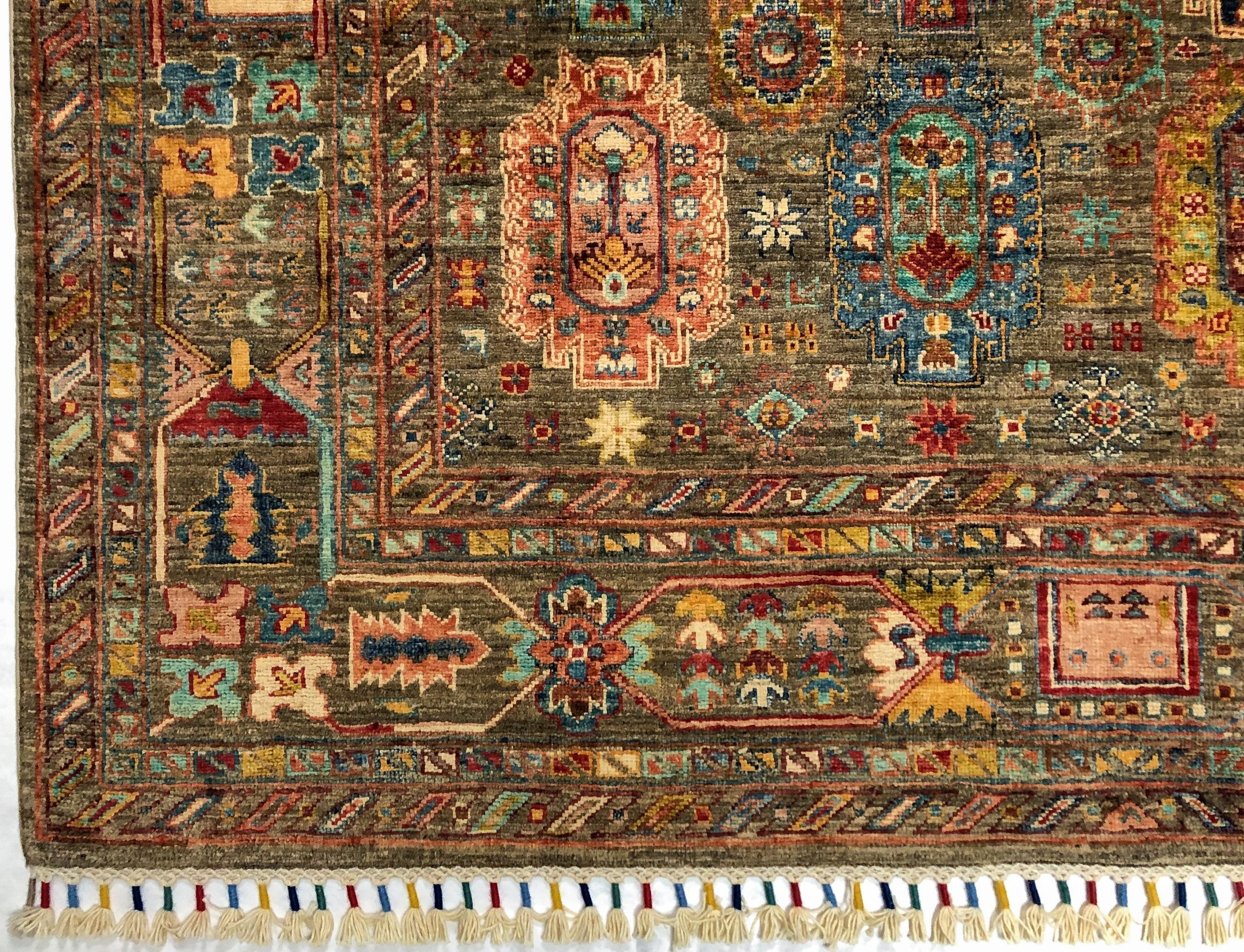 Khorjin (5'06"x7'08") camel/jewel tones - Image 2