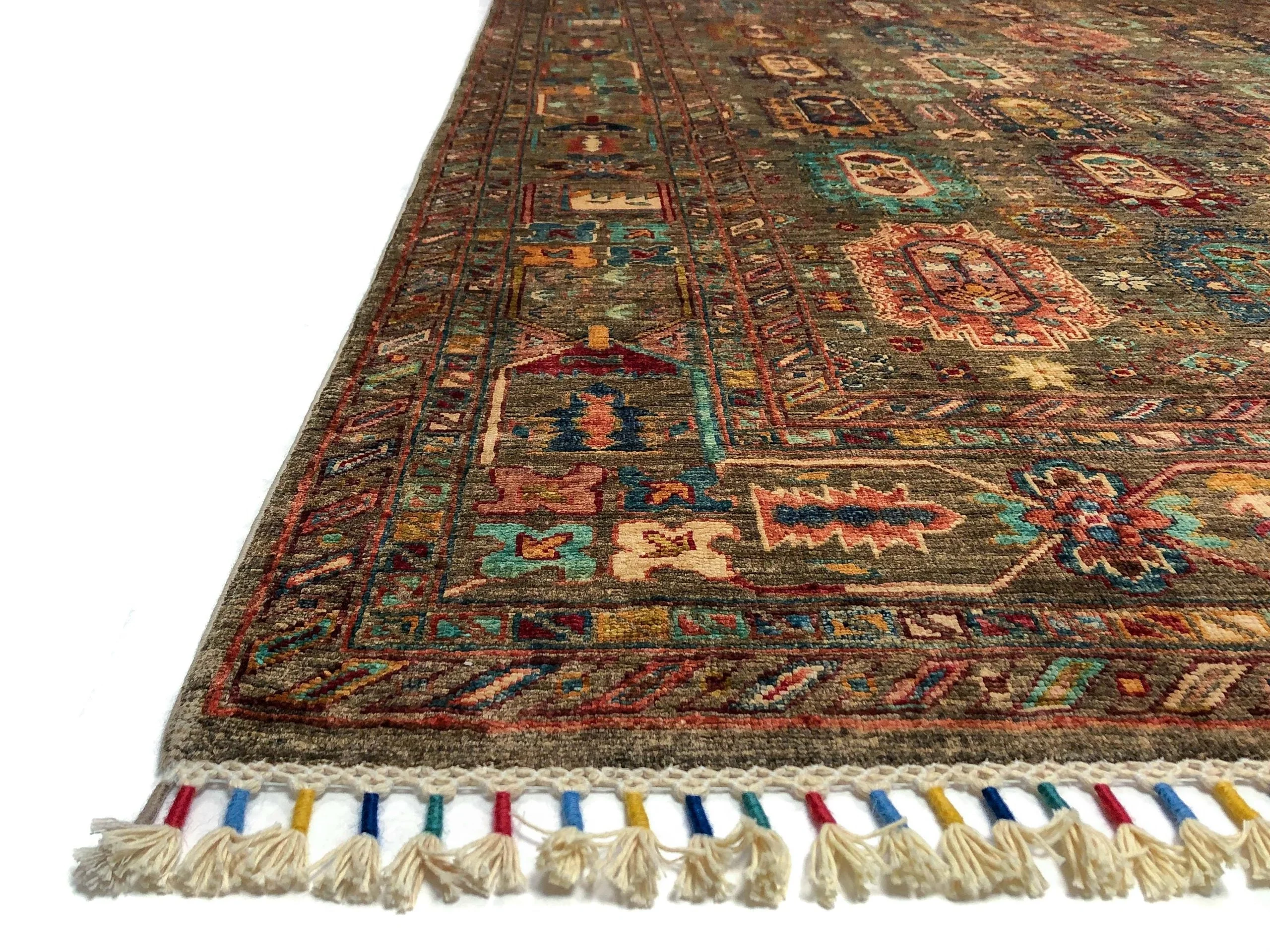 Khorjin (5'06"x7'08") camel/jewel tones - Image 3