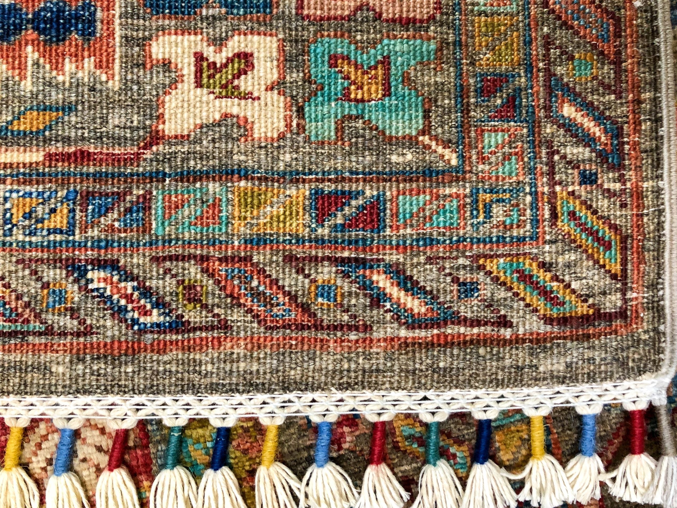 Khorjin (5'06"x7'08") camel/jewel tones - Image 9