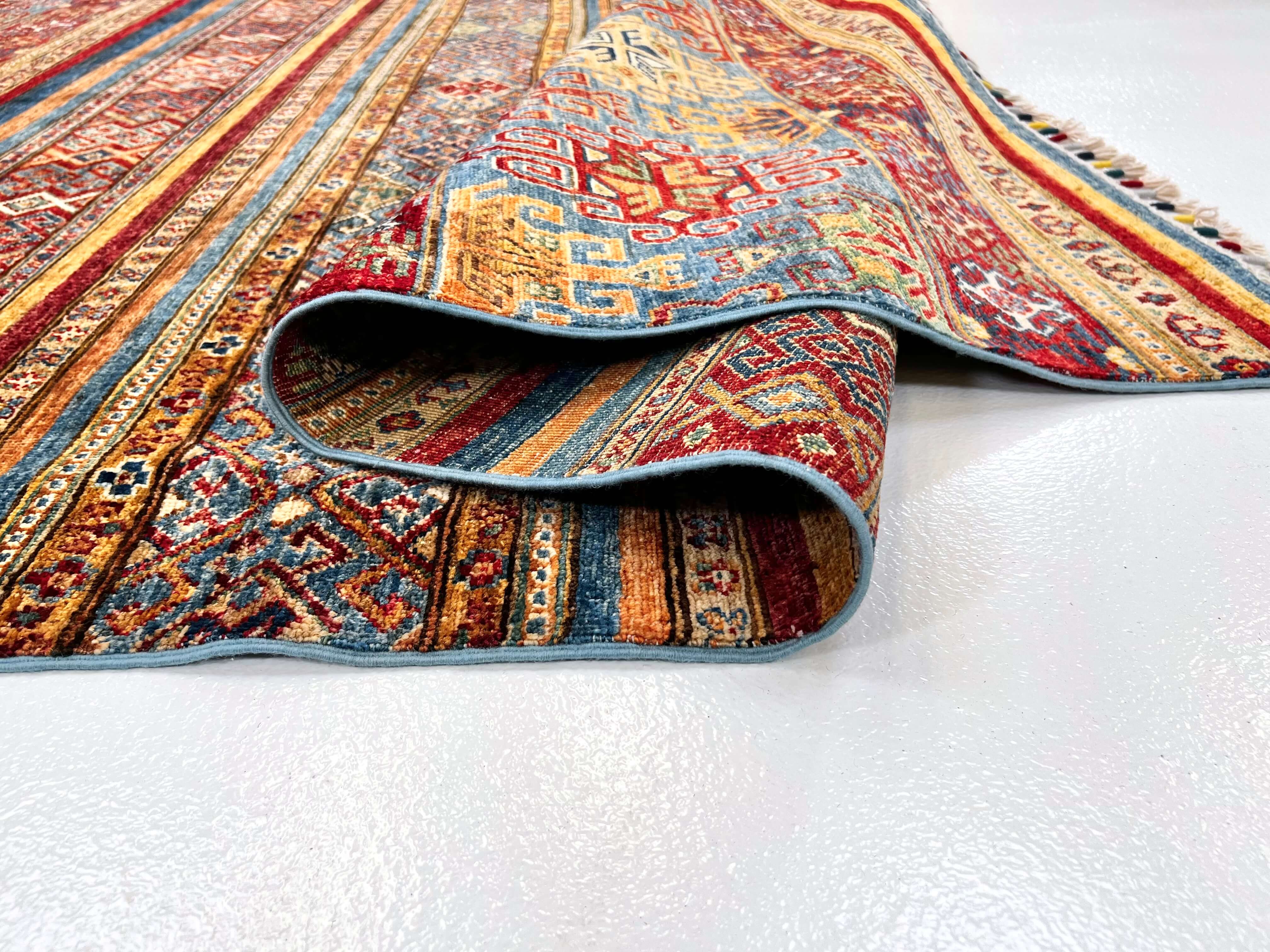 Khorjin (6'01"x8'07") blue/mulitcolor - Image 5