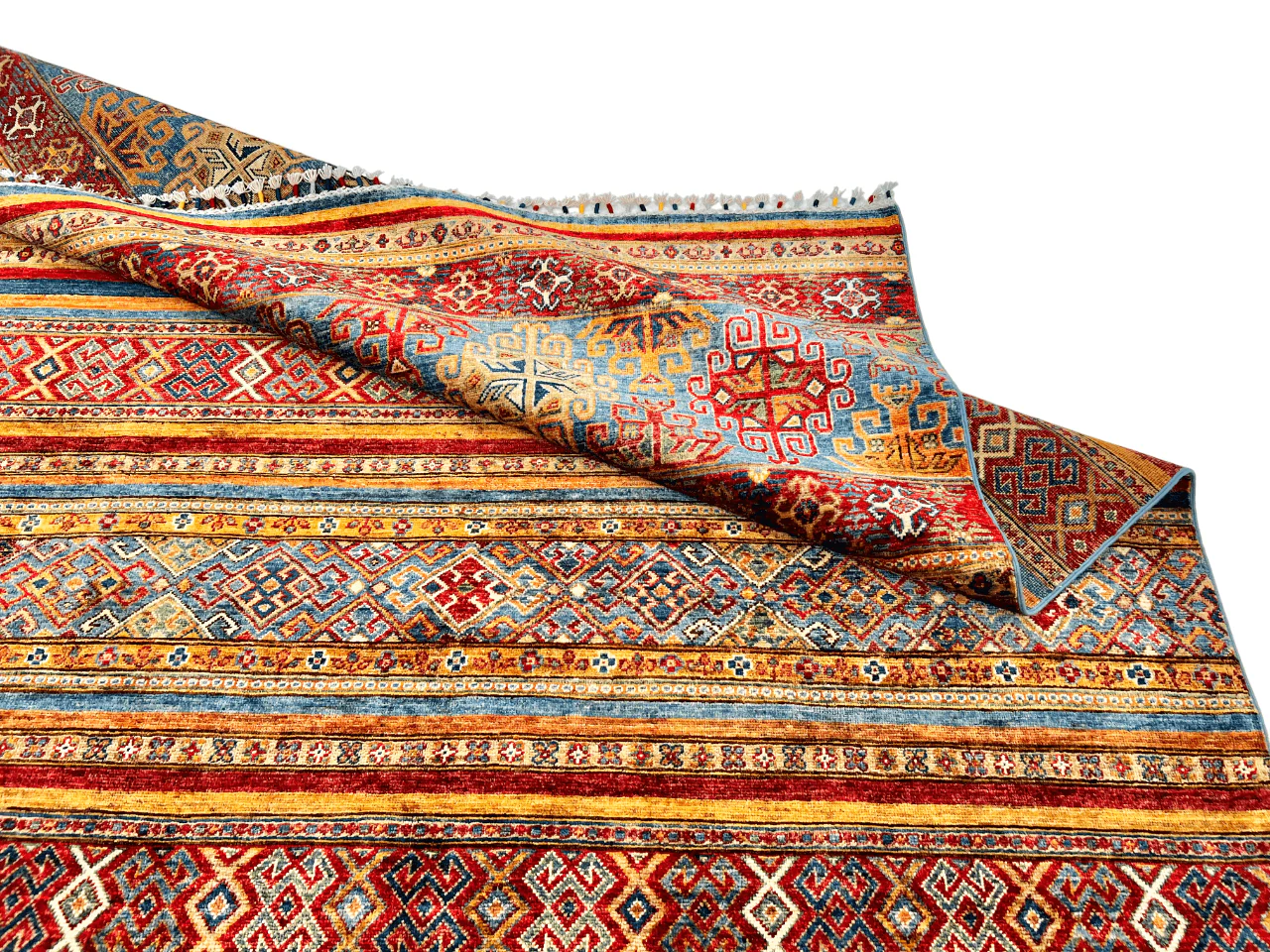 Khorjin (6'01"x8'07") blue/mulitcolor - Image 8
