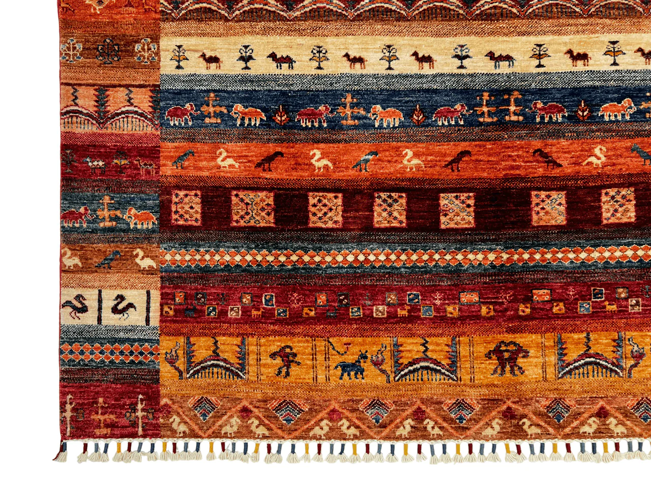 Khurjeen/Gabbeh (6'06"x6'10") rust/multicolor - Image 2
